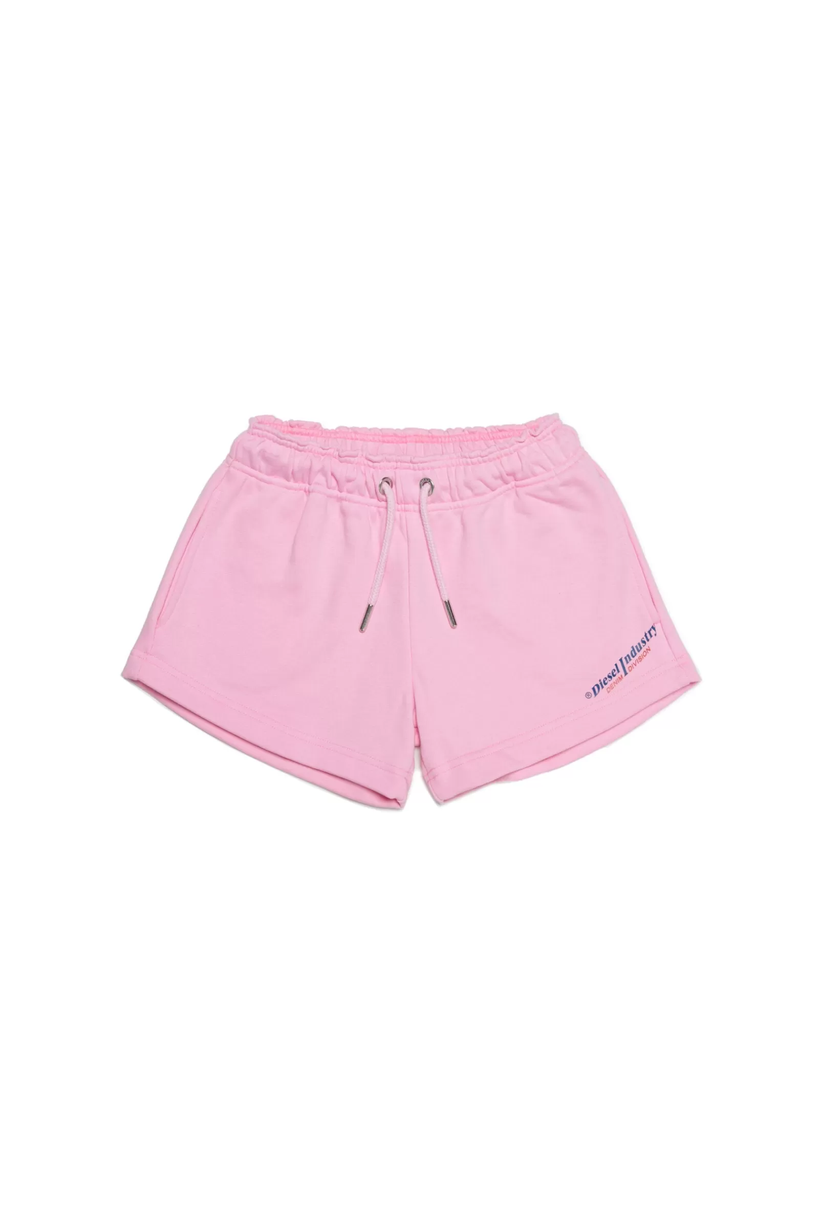 Gonne E Shorts<DIESEL Shorts Rosa In Cotone Con Coulisse In Vita Rosa Pastello