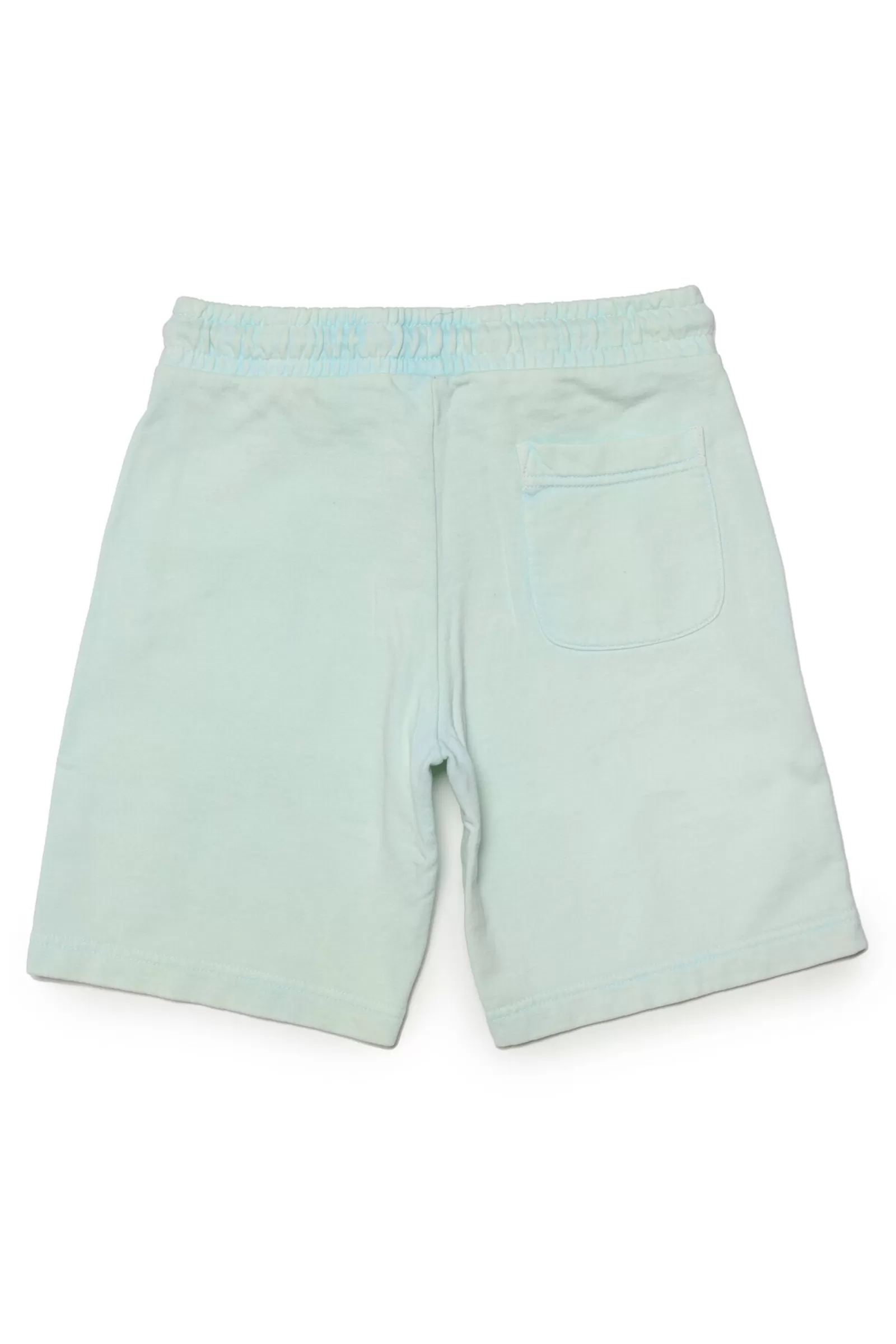 Pantaloni E Shorts<DIESEL Shorts Verdi In Felpa Con Logo Effetto Sbiadito Verde Katydid