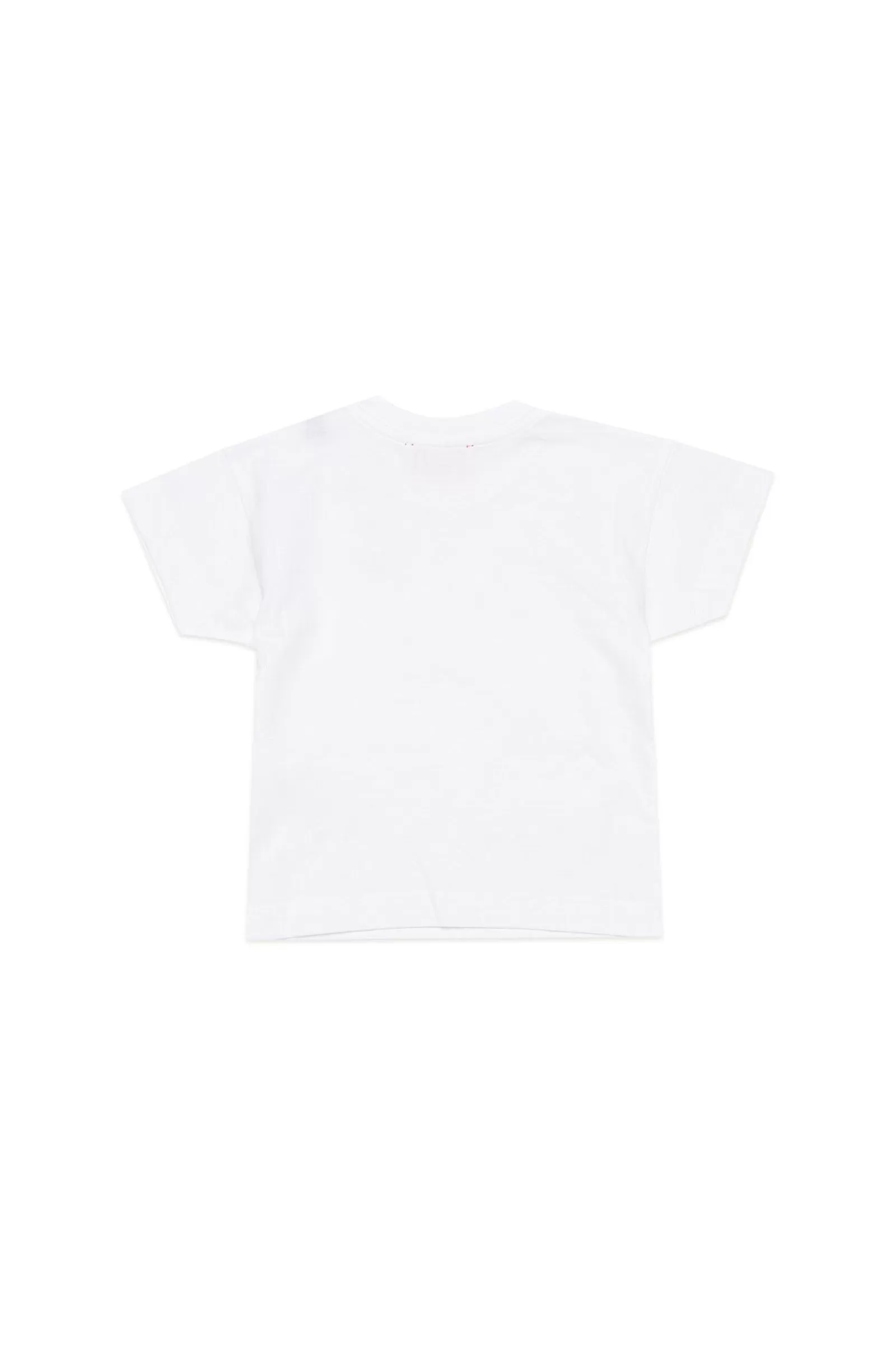 T-Shirt<DIESEL T-Shirt Bianca Con Small D Applicata Bianco