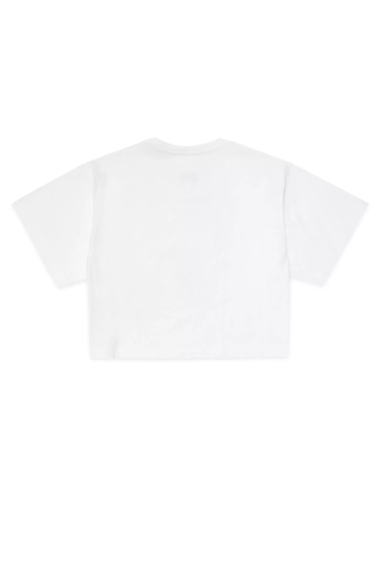 T-Shirt<MM6 MAISON MARGIELA T-Shirt Bianca In Jersey Con Applicazione In Similpelle Bianco