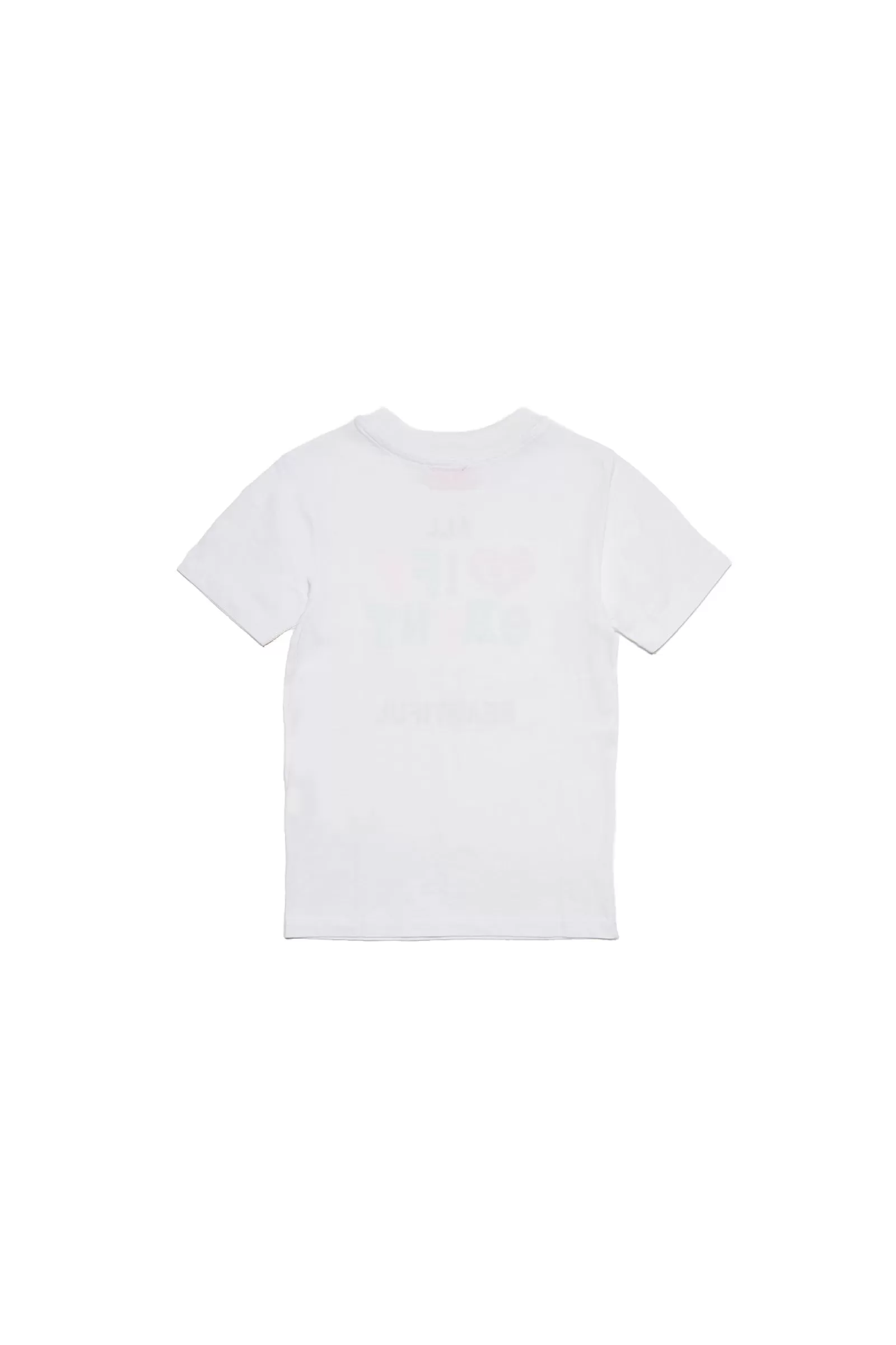 T-Shirt<DIESEL T-Shirt Bianca In Jersey Con Grafica  Bianco