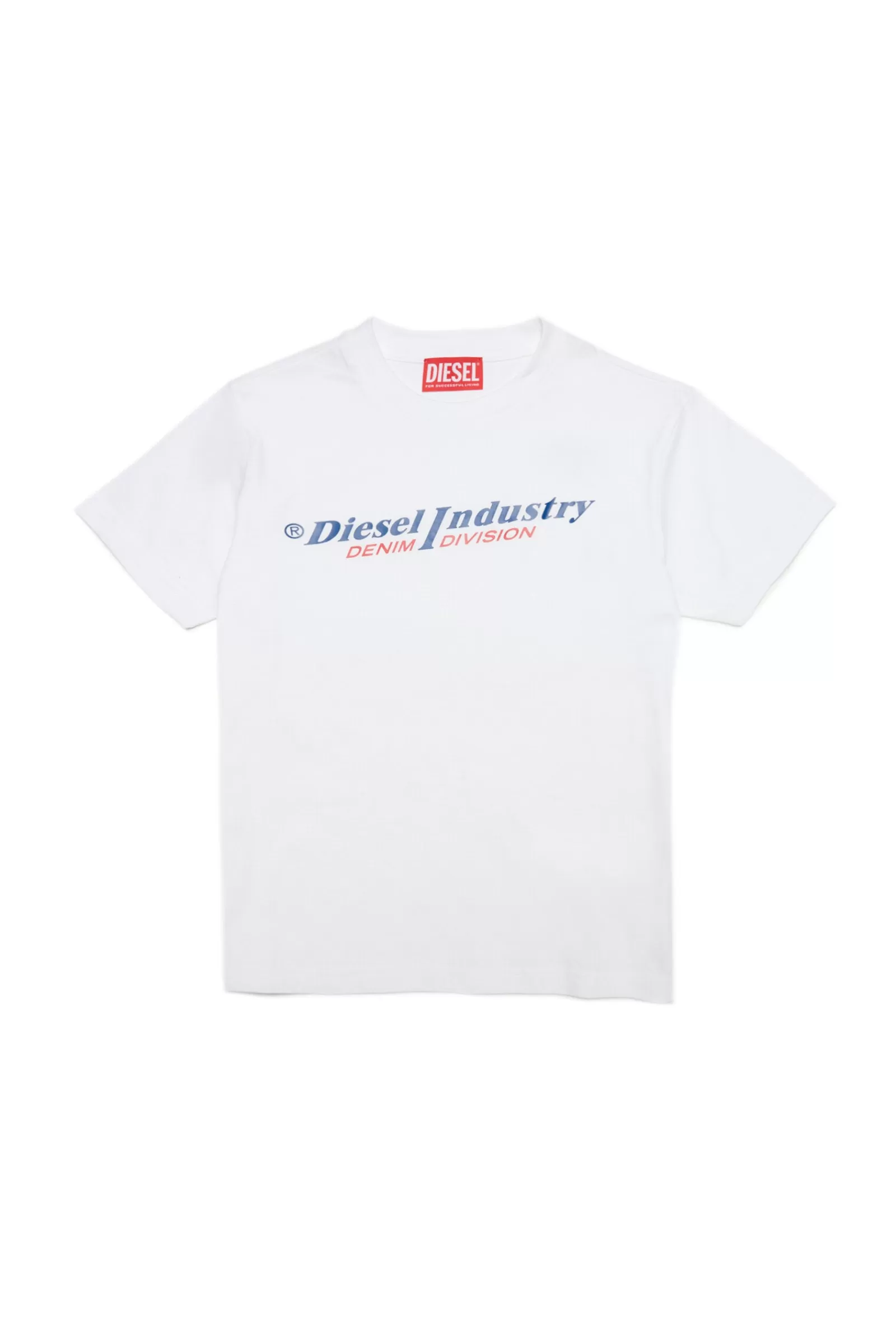 T-Shirt<DIESEL T-Shirt Bianca In Jersey Con Logo Bianco