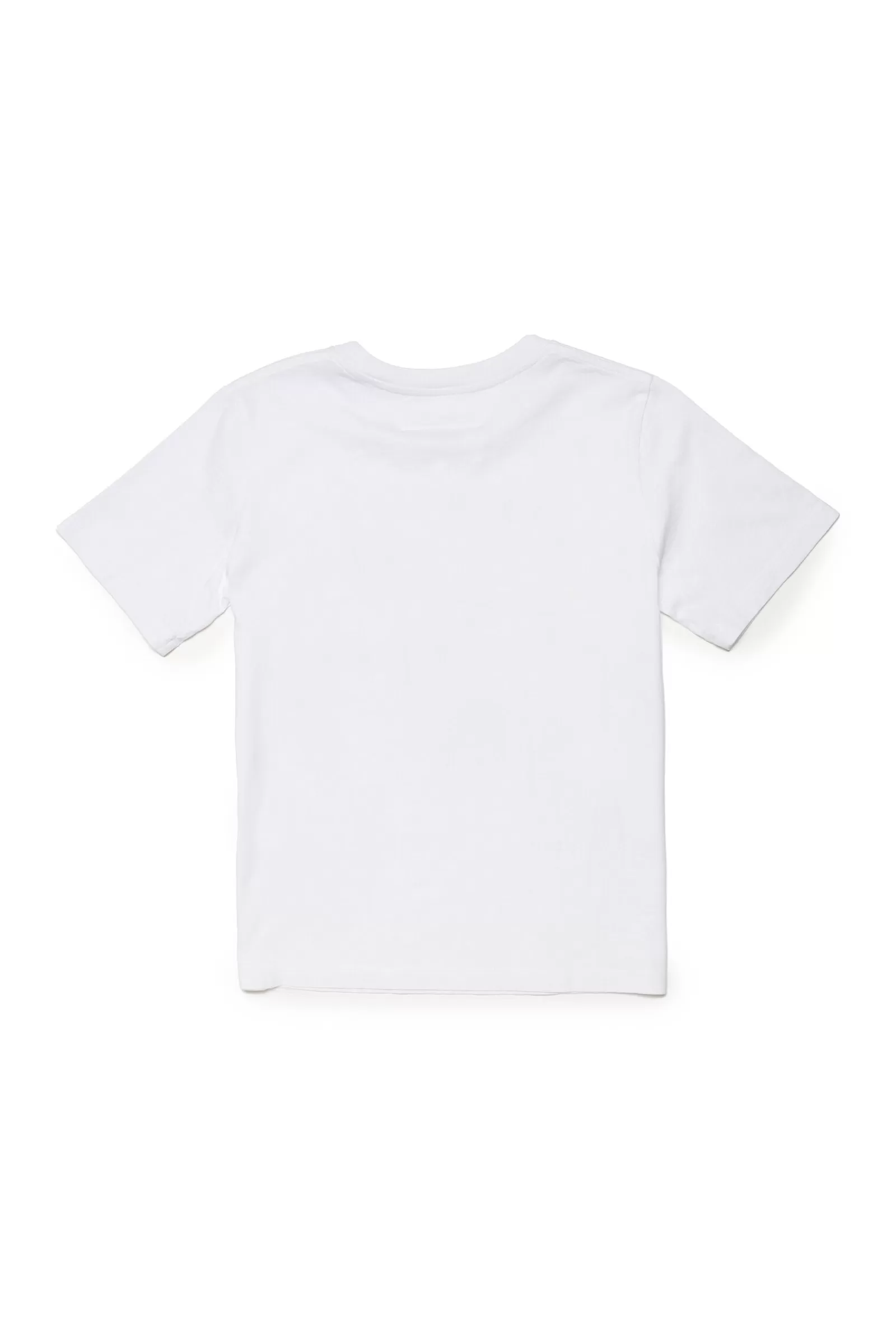 T-Shirt<MM6 MAISON MARGIELA T-Shirt Bianca In Jersey Con Logo Effetto Specchio Bianco