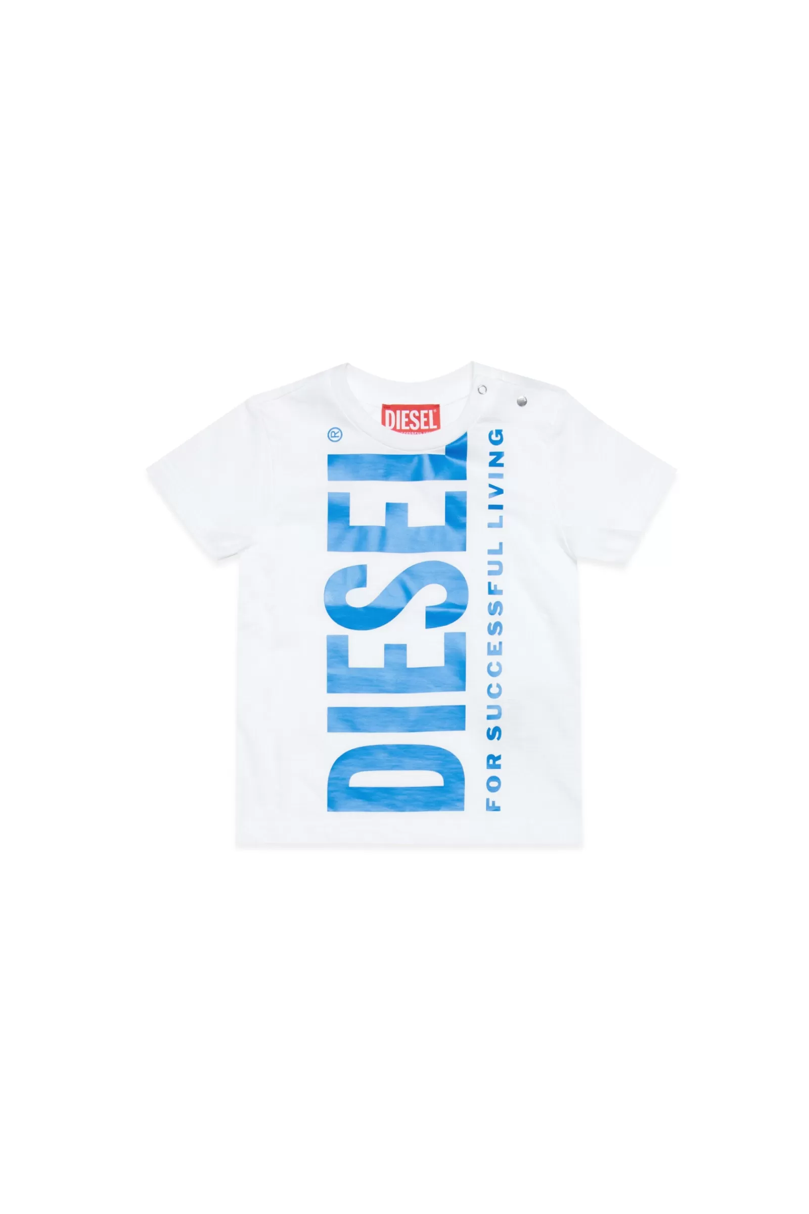 T-Shirt<DIESEL T-Shirt Bianca In Jersey Con Logo Extra-Large Bianco