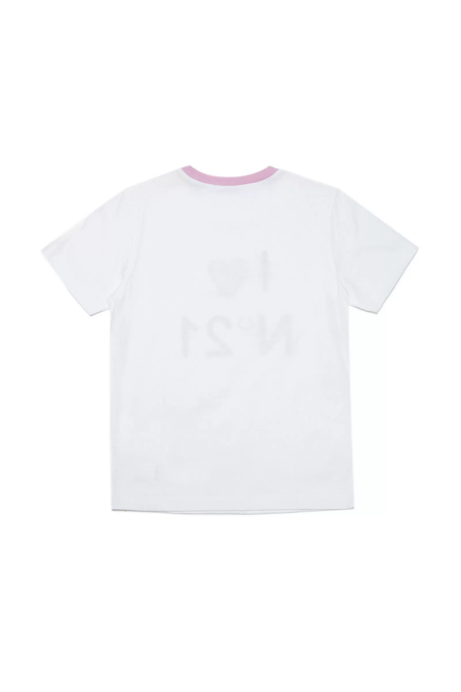 T-Shirt<N°21 T-Shirt Bianca In Jersey Con Logo I Love Bianco