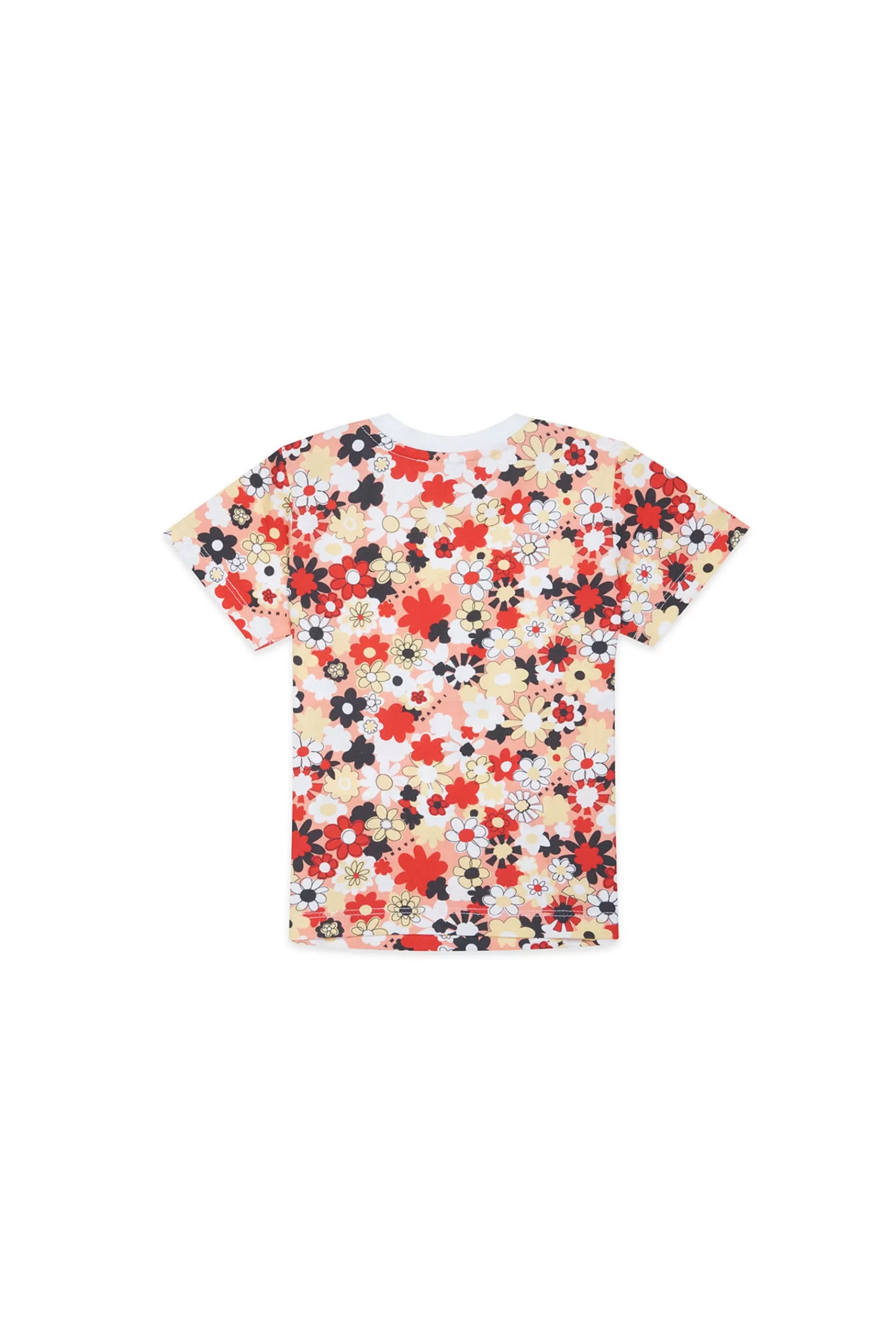 T-Shirt<MARNI T-Shirt Bianca In Jersey Con Motivo Allover Fiori Bianco