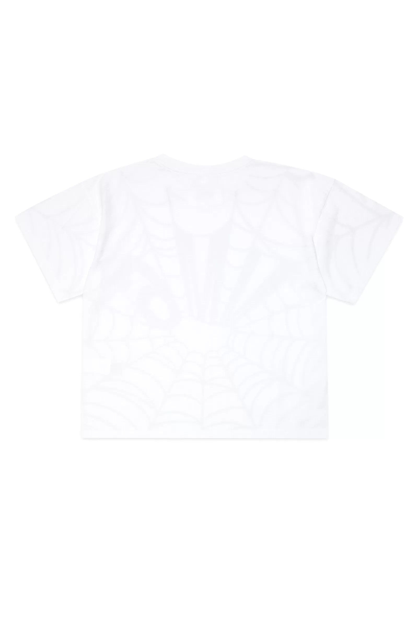 T-Shirt<MM6 MAISON MARGIELA T-Shirt Bianca In Jersey Con Ragnatela Bianco