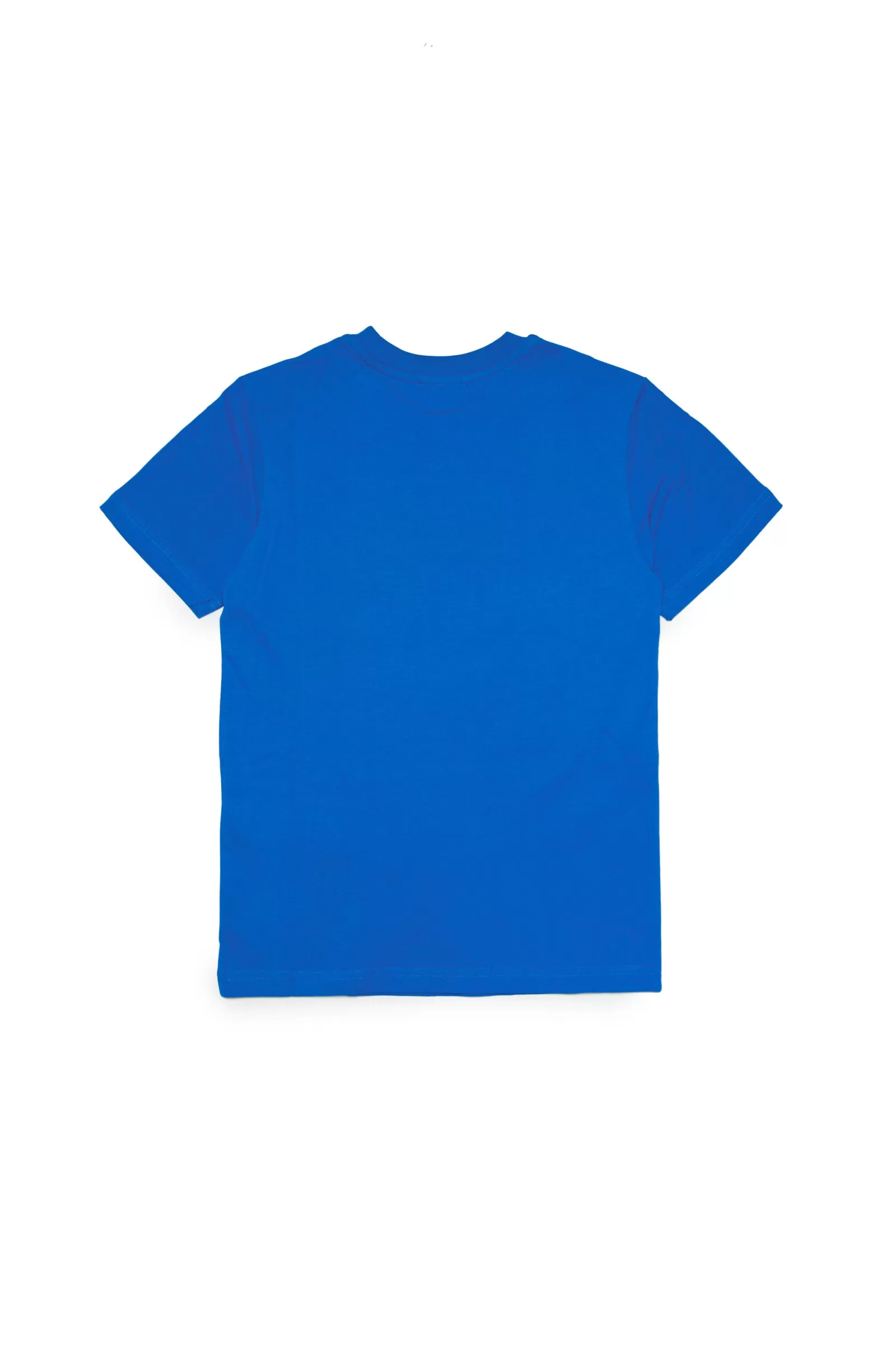 T-Shirt<DIESEL T-Shirt Blu In Jersey Con Logo Ind. Blu Principessa