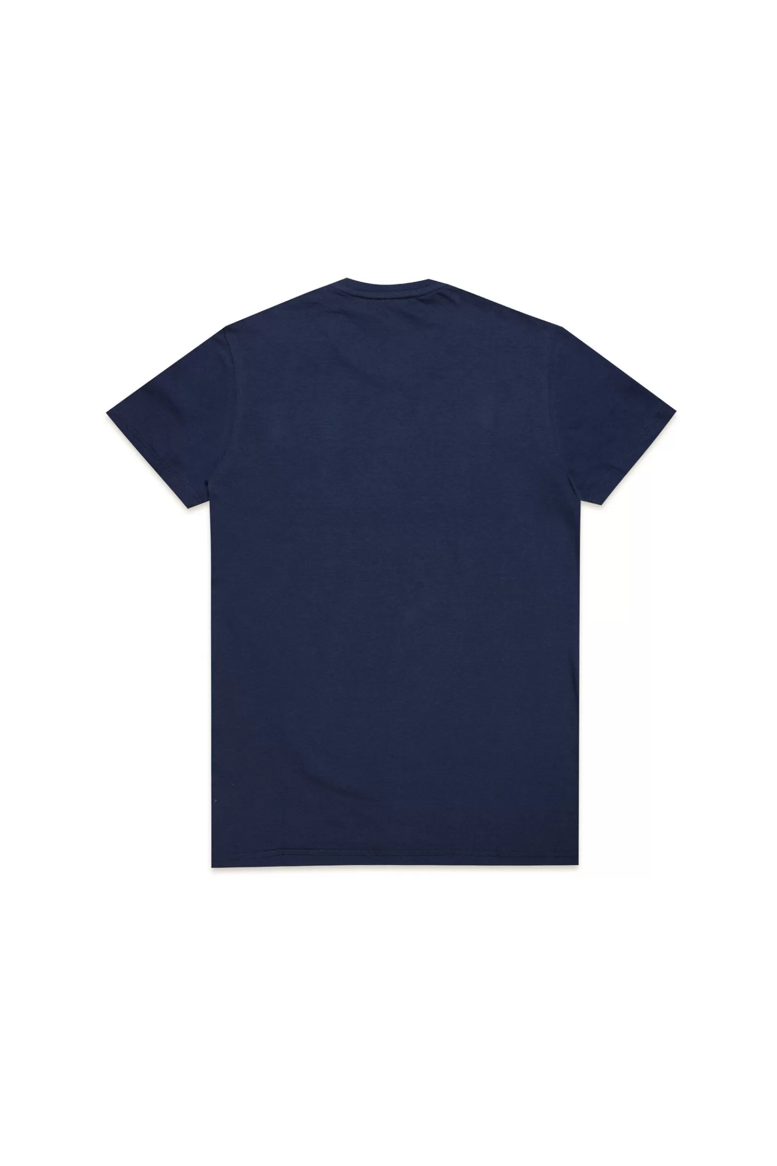 T-Shirt<DIESEL T-Shirt Blu Scuro Con Applicazione Logo Blu Peacoat