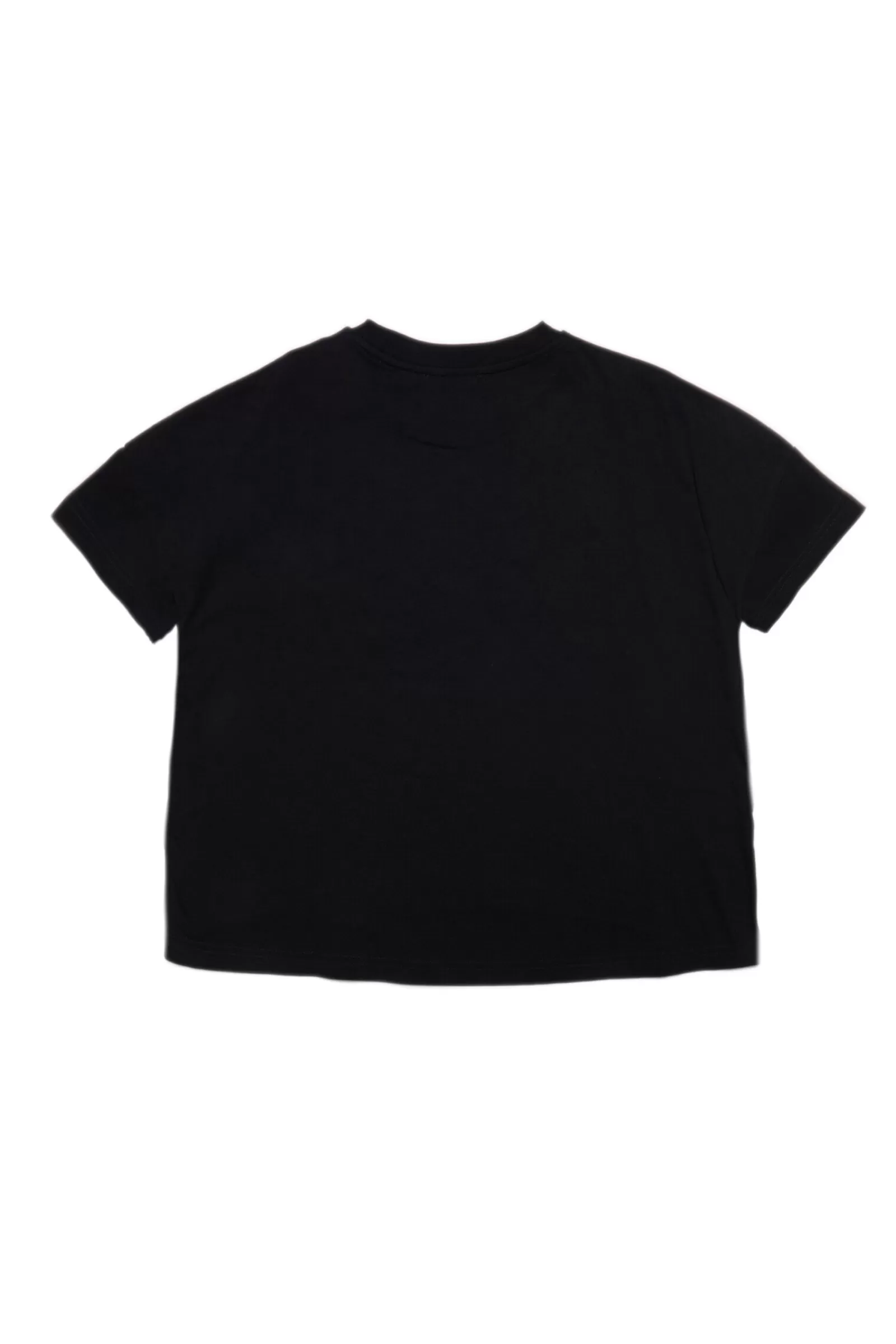 T-Shirt<DIESEL T-Shirt Cropped Nera In Jersey Con Logo Industry Nero