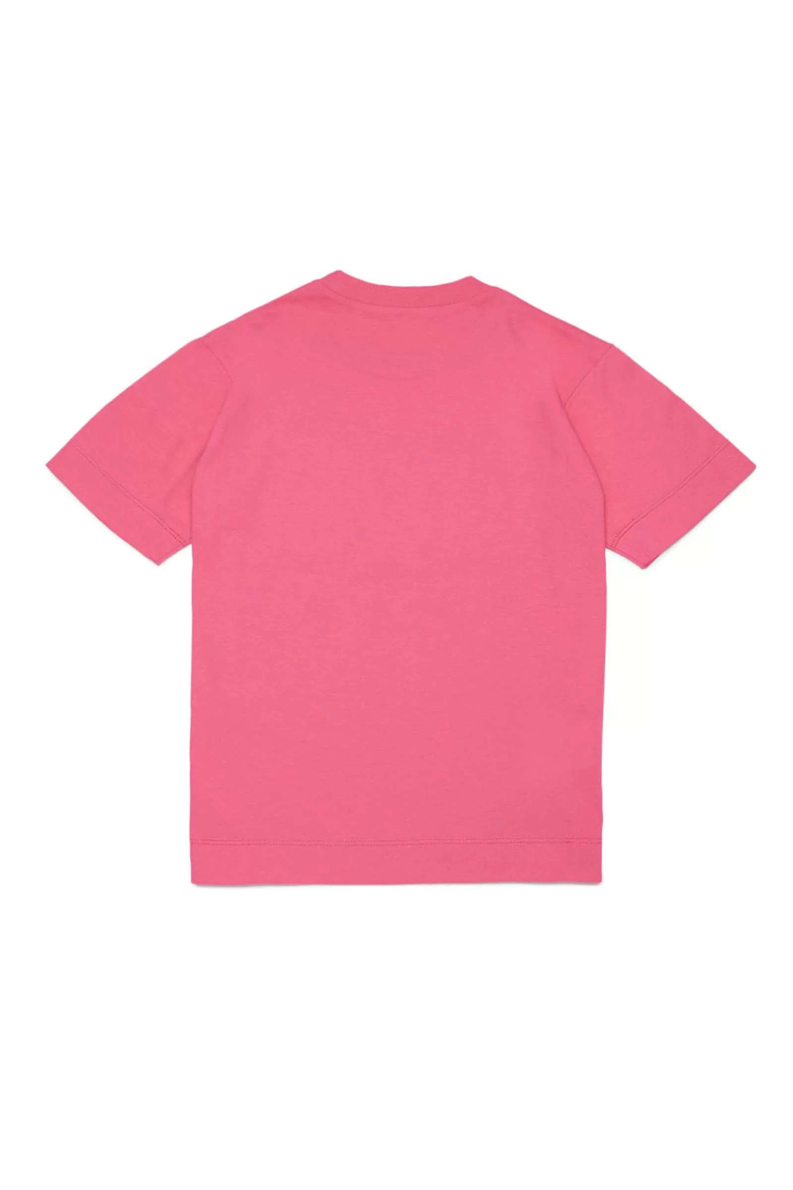 T-Shirt<MARNI T-Shirt Fucsia In Jersey Con Logo Big M Fucsia Luminoso