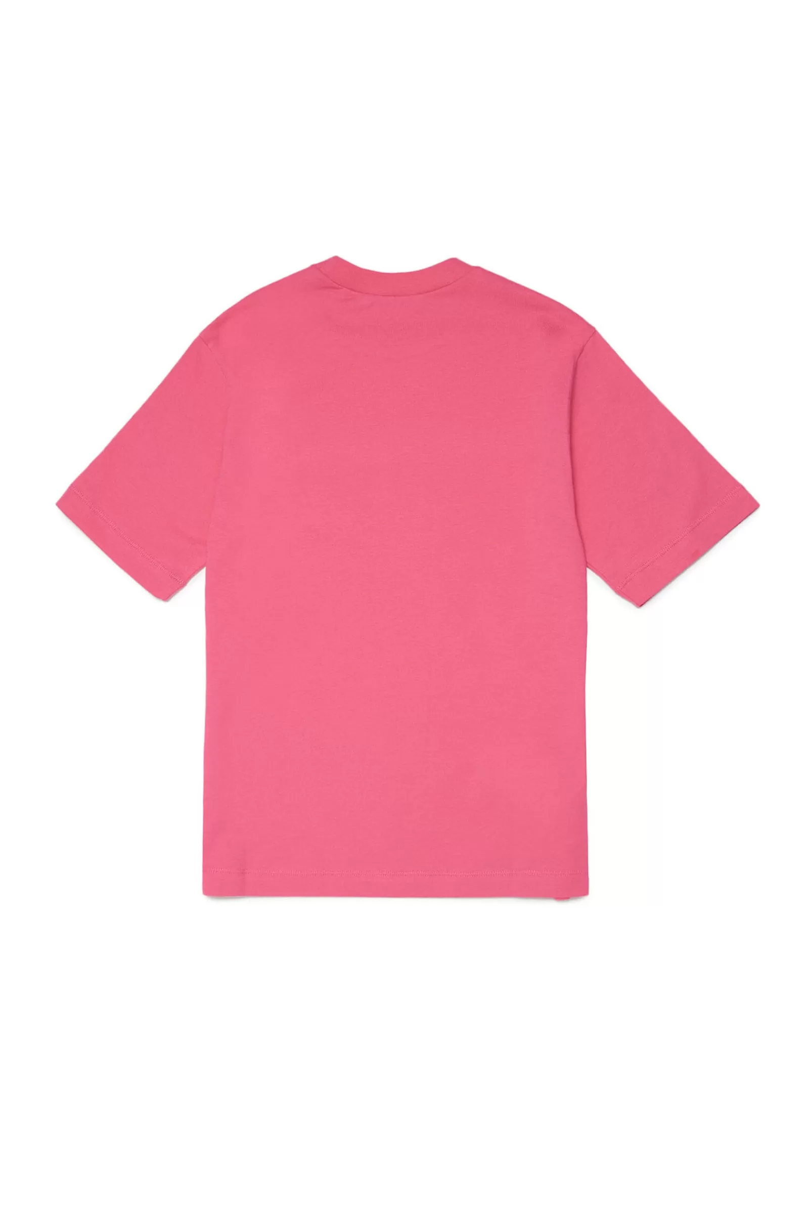 T-Shirt<MARNI T-Shirt Fucsia In Jersey Con Logo Displaced Fucsia Luminoso