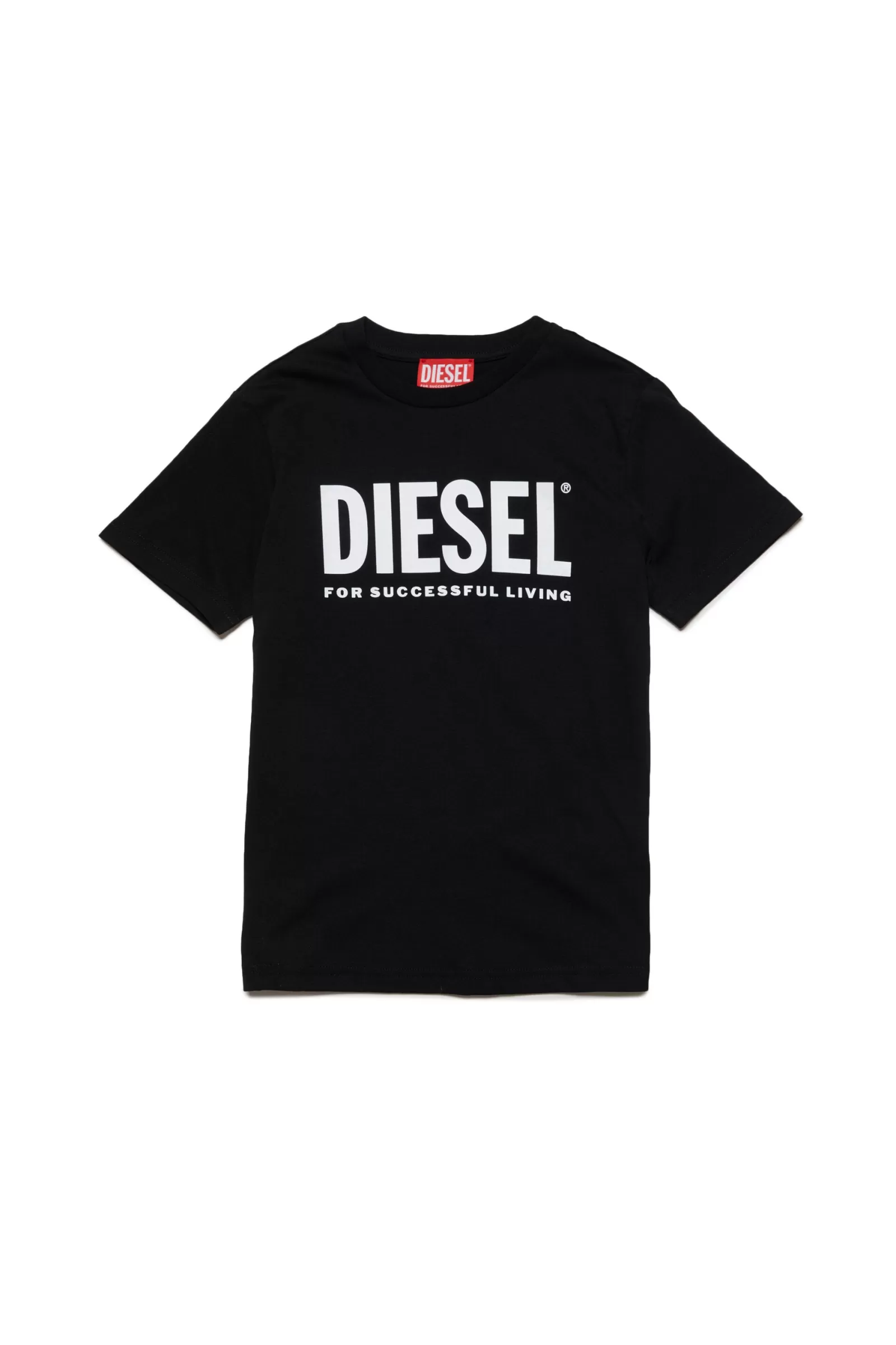 T-Shirt<DIESEL T-Shirt Girocollo In Jersey Con Logo Nero