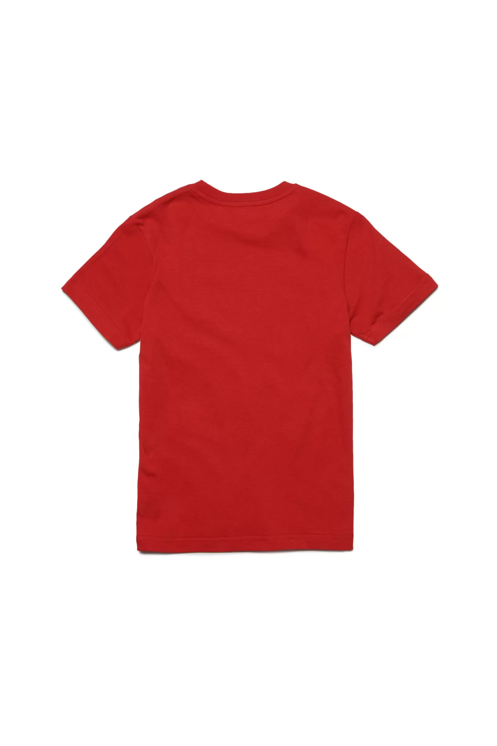 T-Shirt<DIESEL T-Shirt Girocollo In Jersey Con Logo Rosso