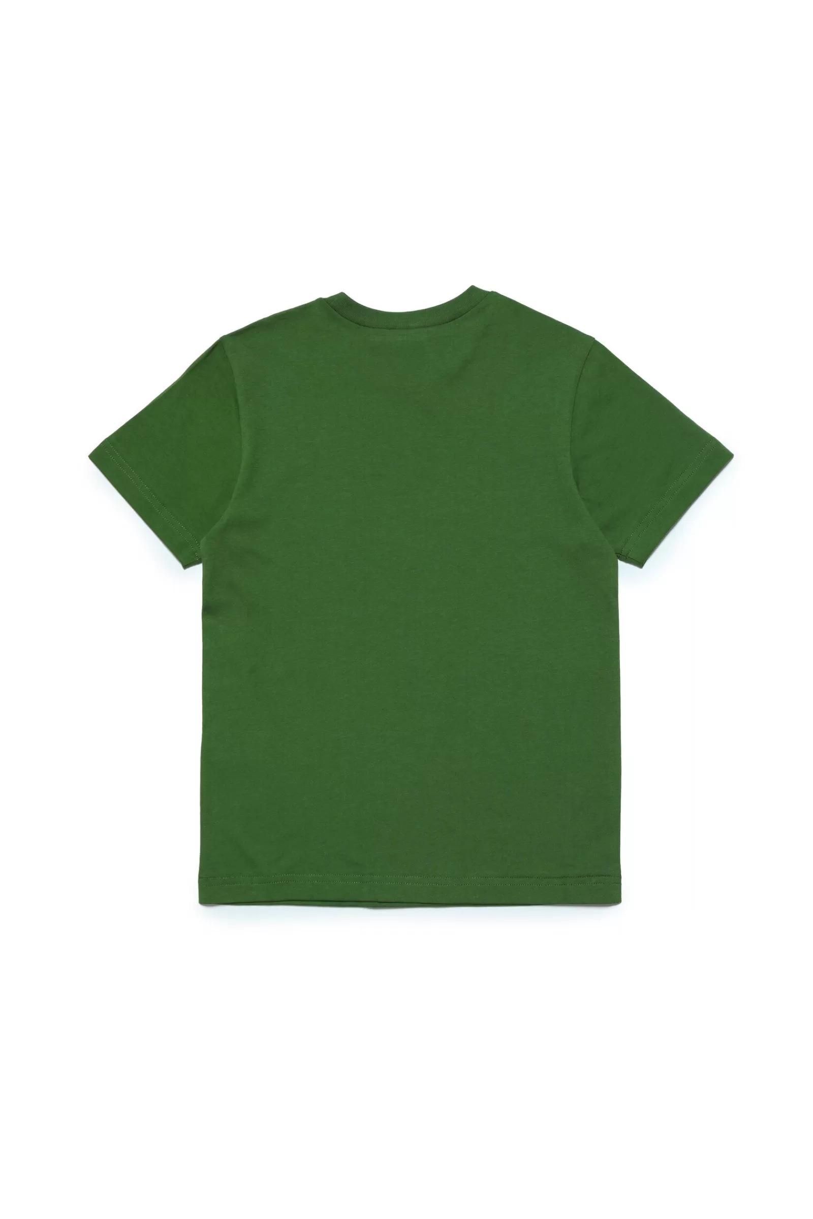 T-Shirt<N°21 T-Shirt Girocollo In Jersey Con Logo Verde Militare