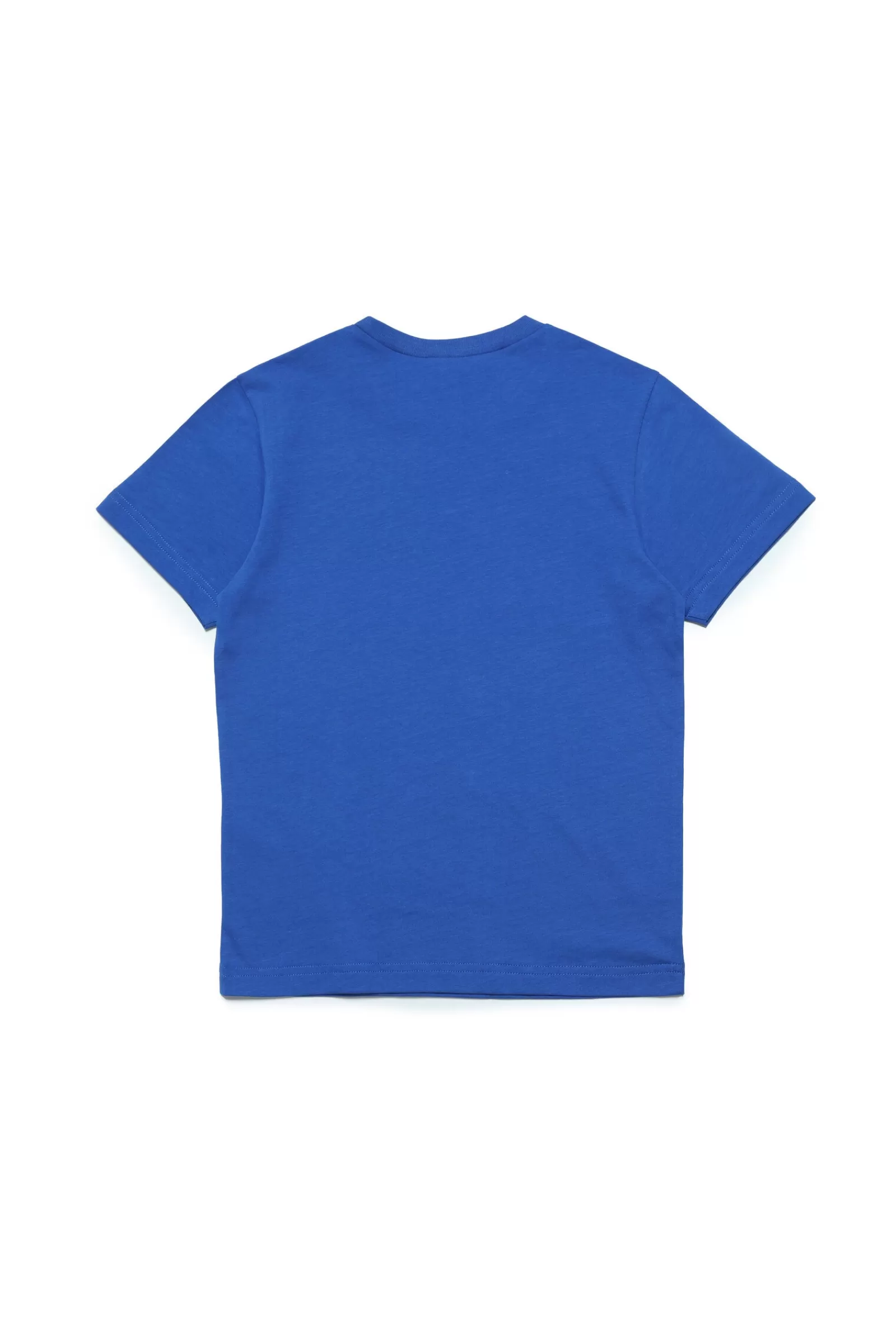 T-Shirt<N°21 T-Shirt Girocollo In Jersey Con Logo Blu Brillante