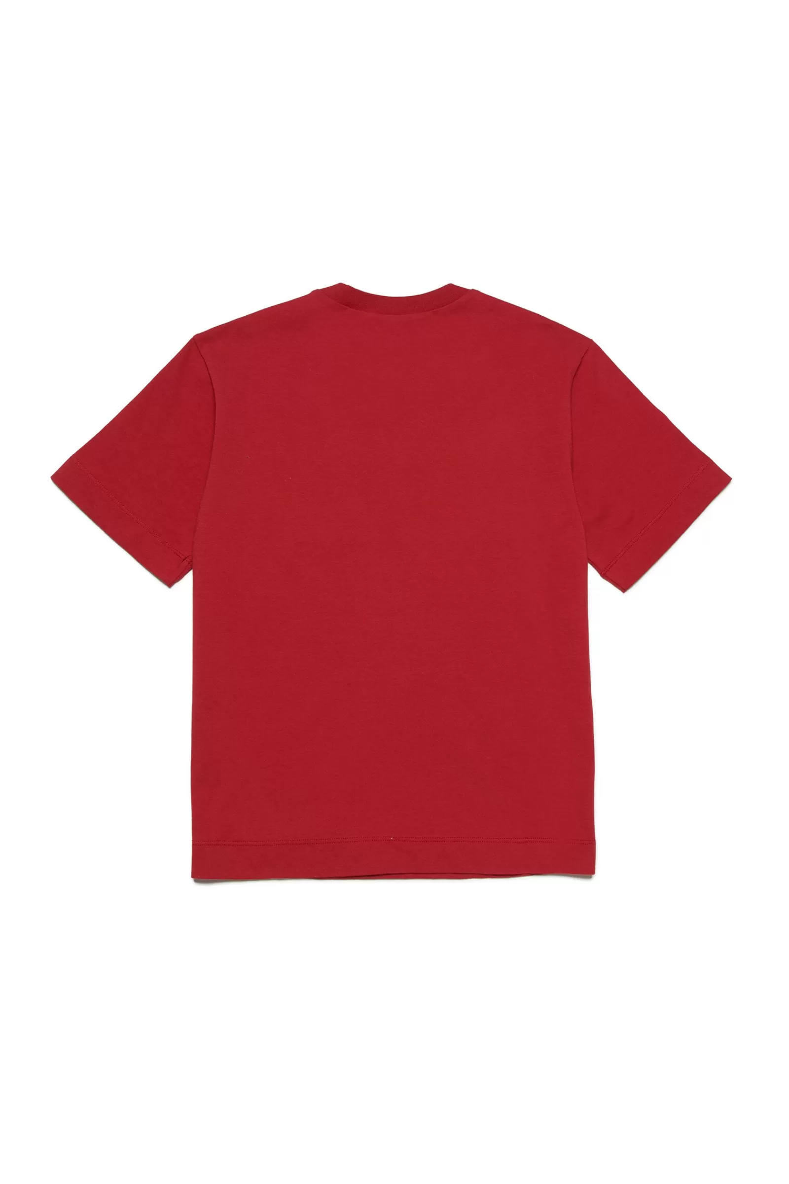 T-Shirt<MARNI T-Shirt Girocollo In Jersey Con Logo Rosso Cina