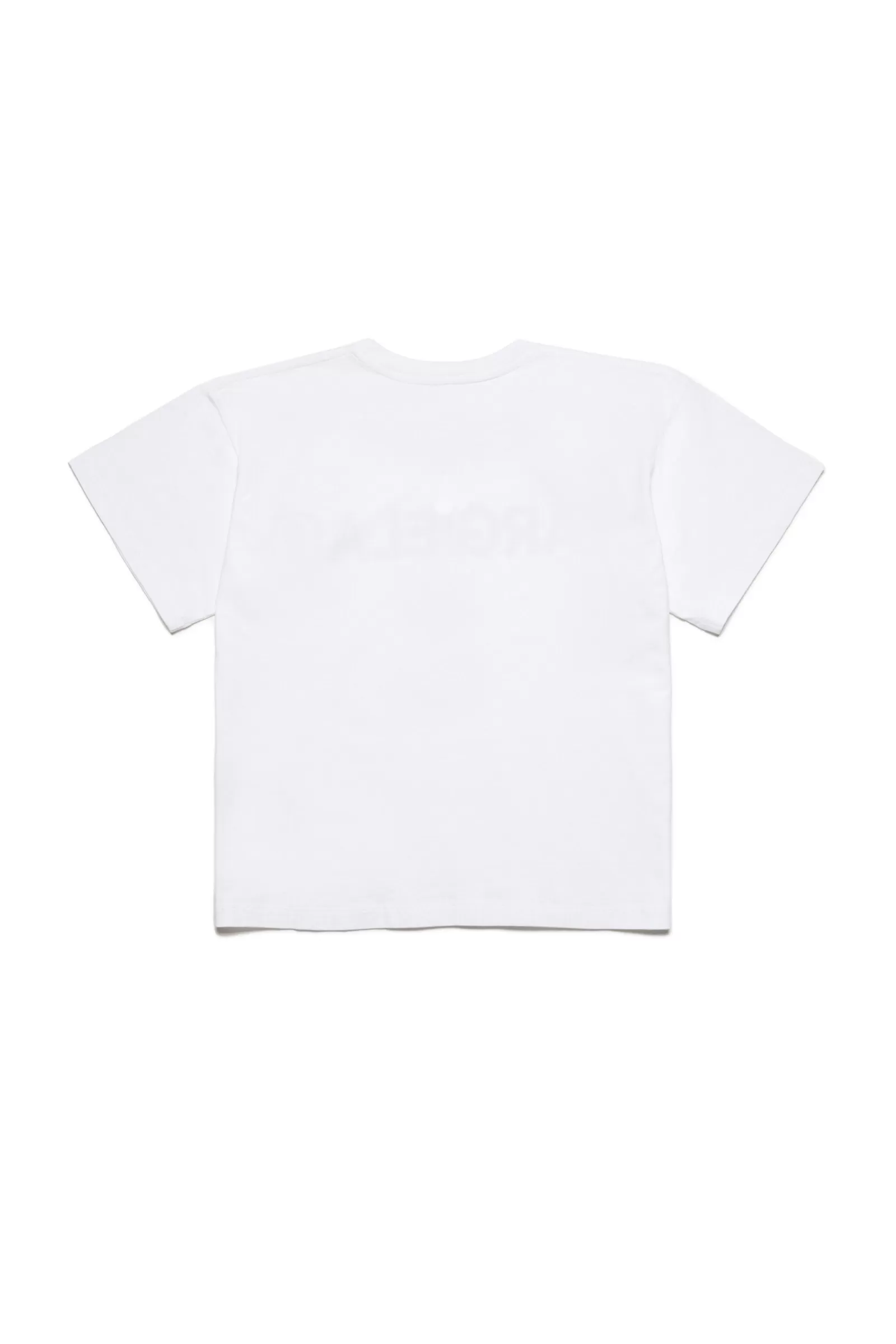 T-Shirt<MM6 MAISON MARGIELA T-Shirt Girocollo In Jersey Con Logo Bianco