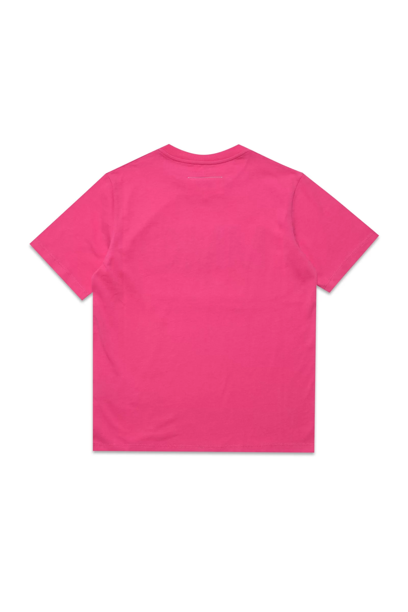 T-Shirt<MM6 MAISON MARGIELA T-Shirt Girocollo In Jersey Con Logo Borchiato Rosa Extra