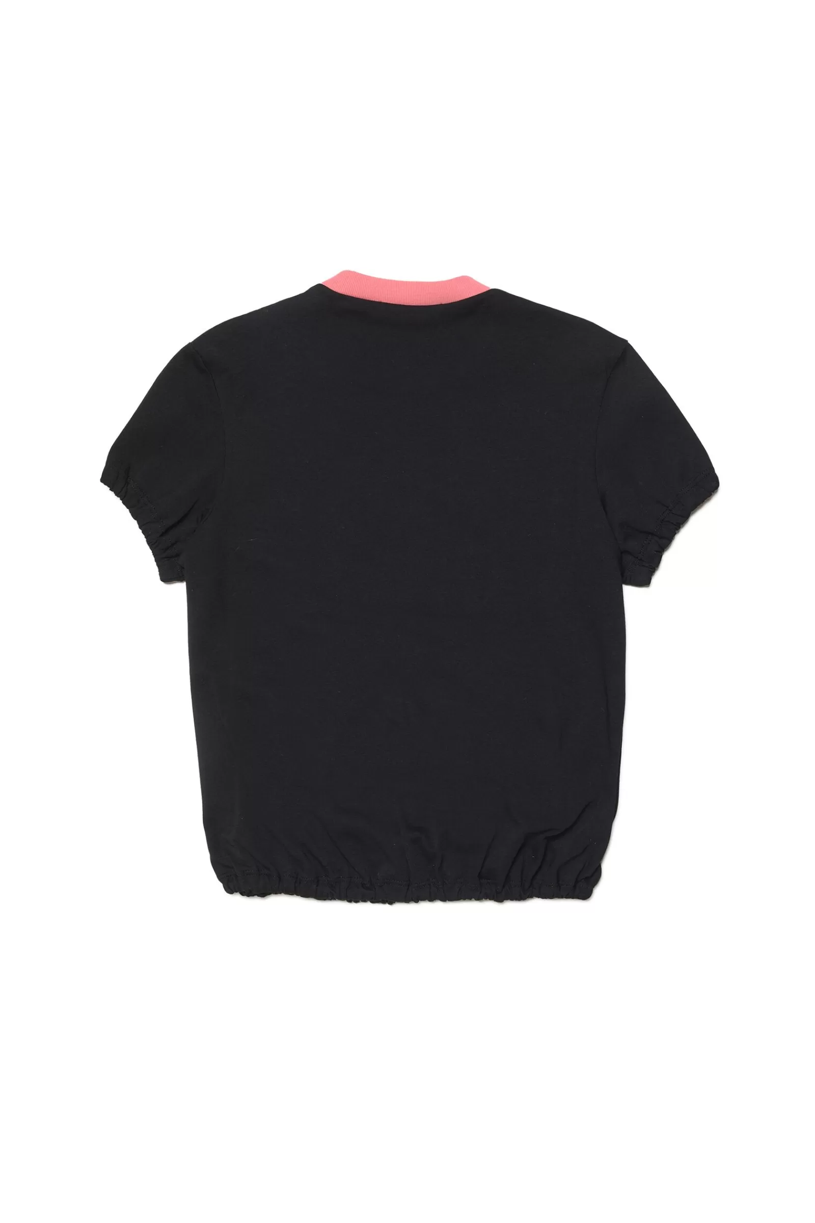 T-Shirt<MARNI T-Shirt Girocollo In Jersey Con Logo Borchie Nero Denim