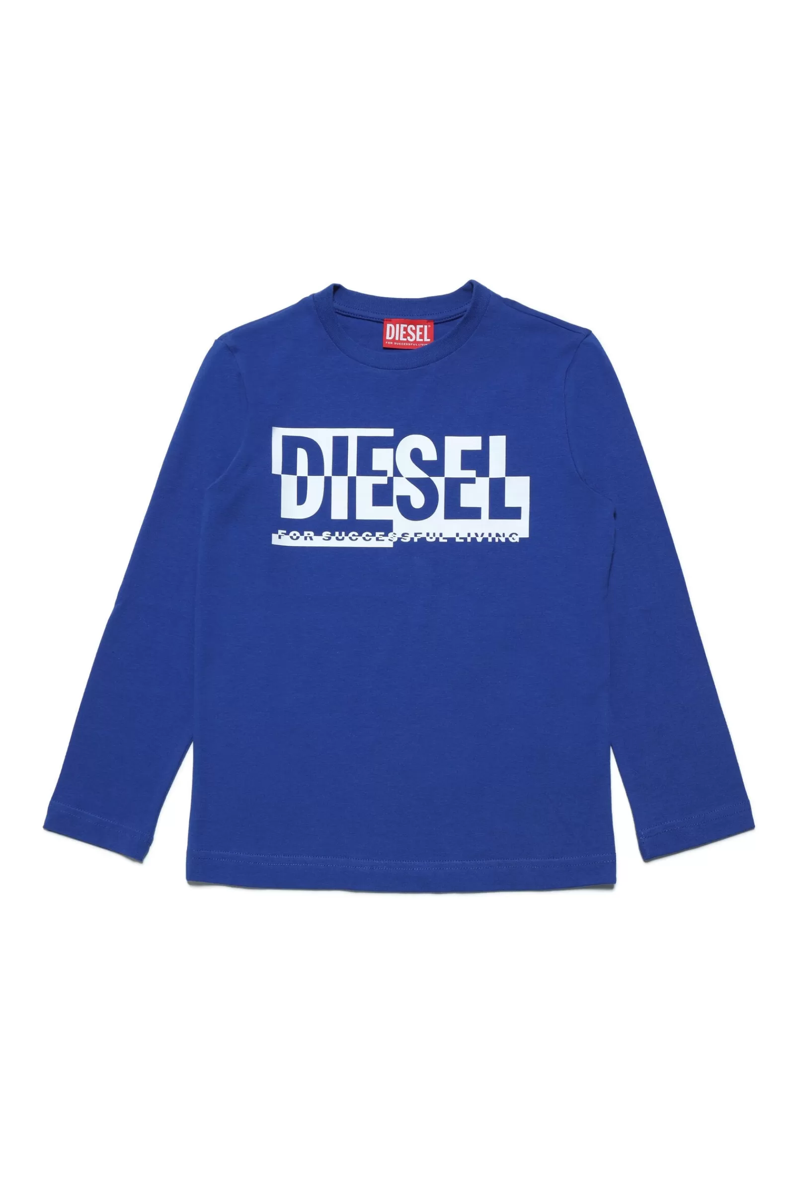 T-Shirt<DIESEL T-Shirt Girocollo In Jersey Con Logo Sezionato Surf The Web