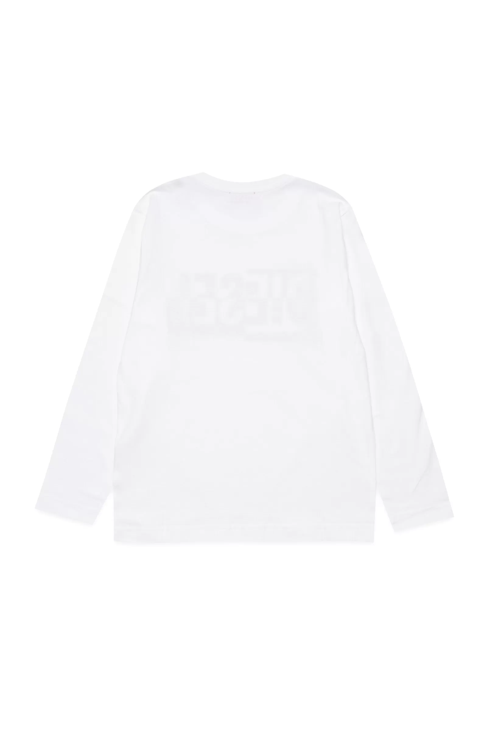 T-Shirt<DIESEL T-Shirt Girocollo In Jersey Con Logo Sezionato Bianco