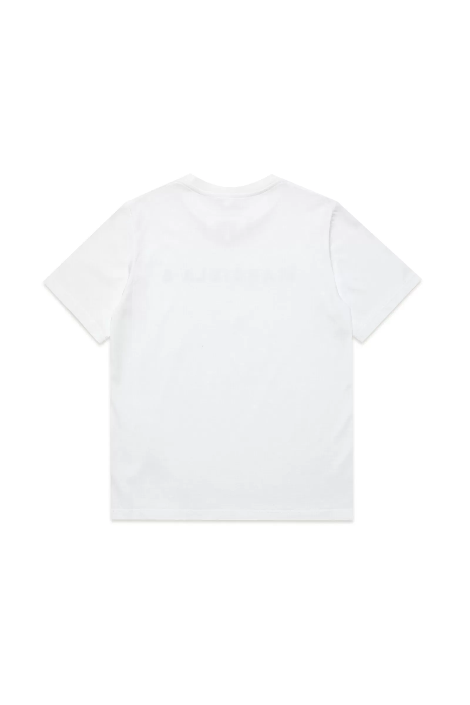 T-Shirt<MM6 MAISON MARGIELA T-Shirt Girocollo In Jersey Con Logo Strass Bianco