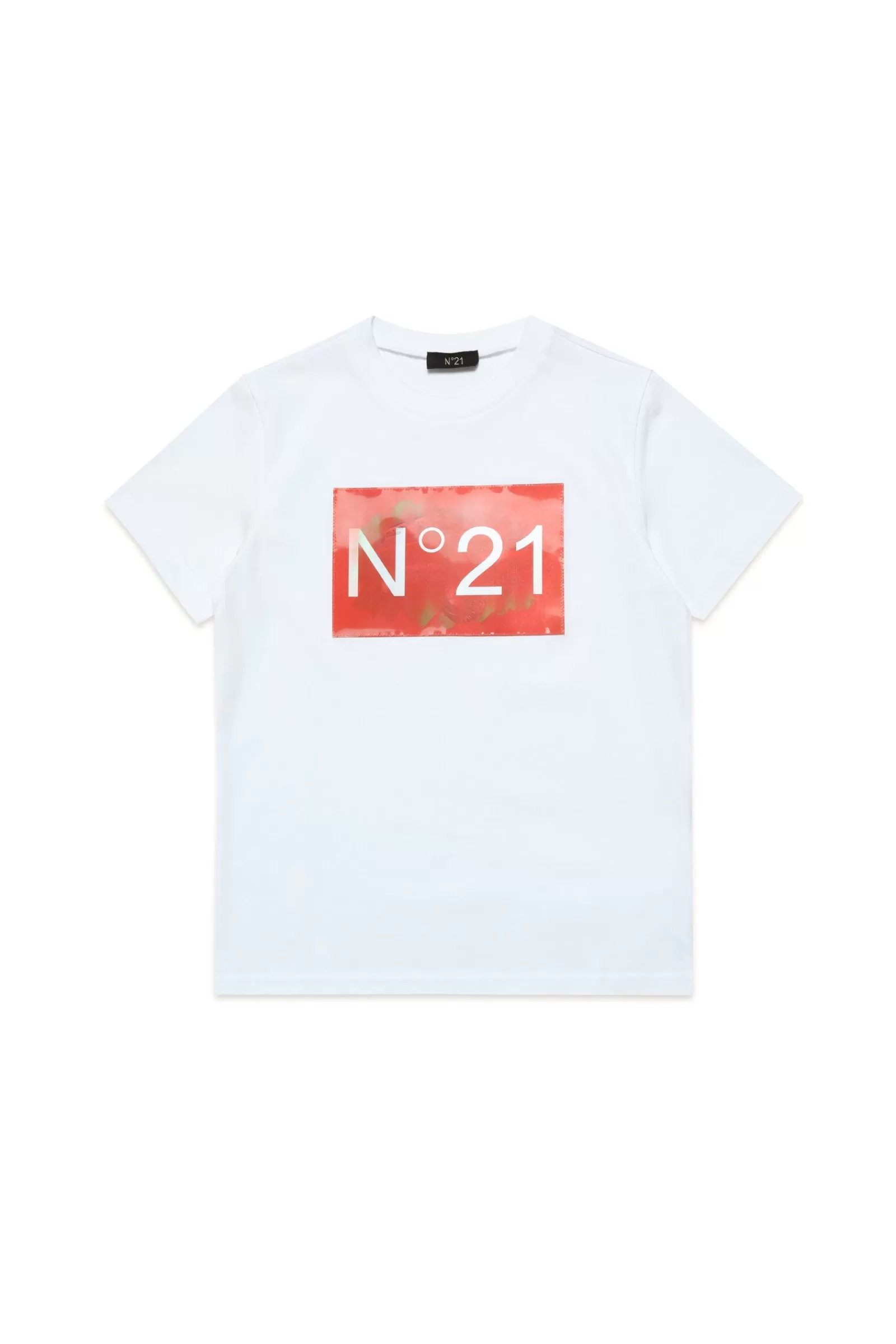 T-Shirt<N°21 T-Shirt Girocollo In Jersey Con Patch Off-Road Bianco