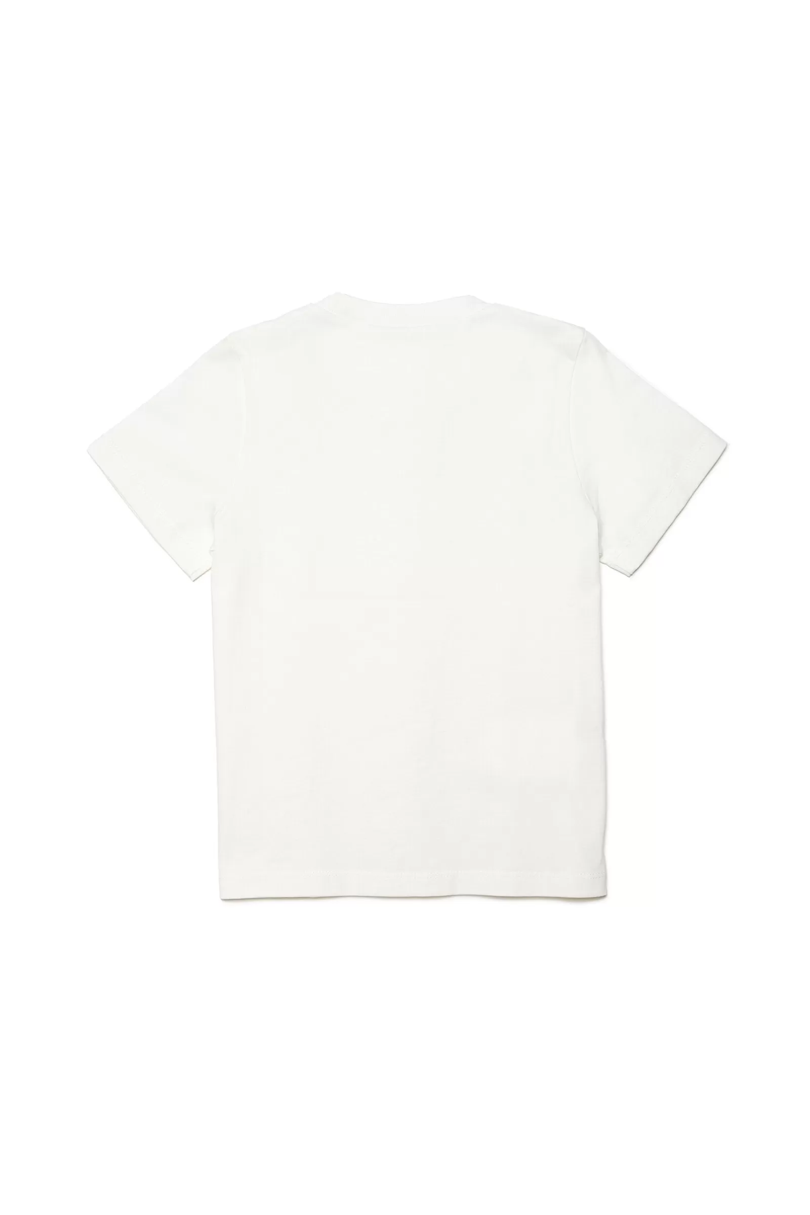 T-Shirt<MARNI T-Shirt Girocollo In Jersey Con Rouches Bianco Sporco