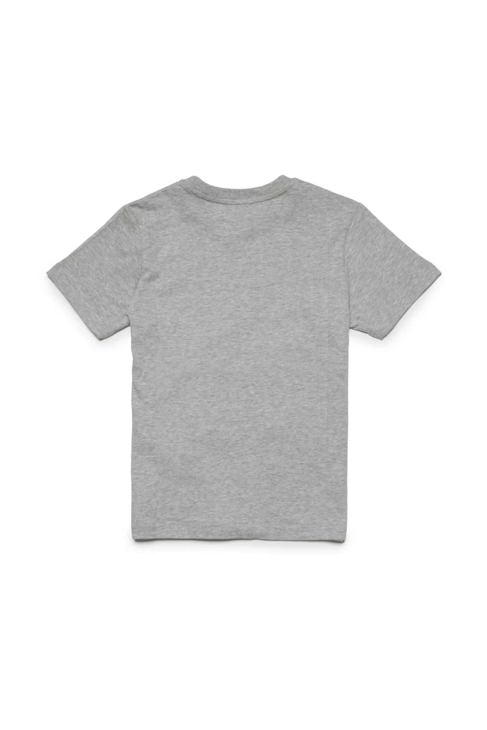 T-Shirt<DIESEL T-Shirt Grigia Con Logo Double Grigio Melange