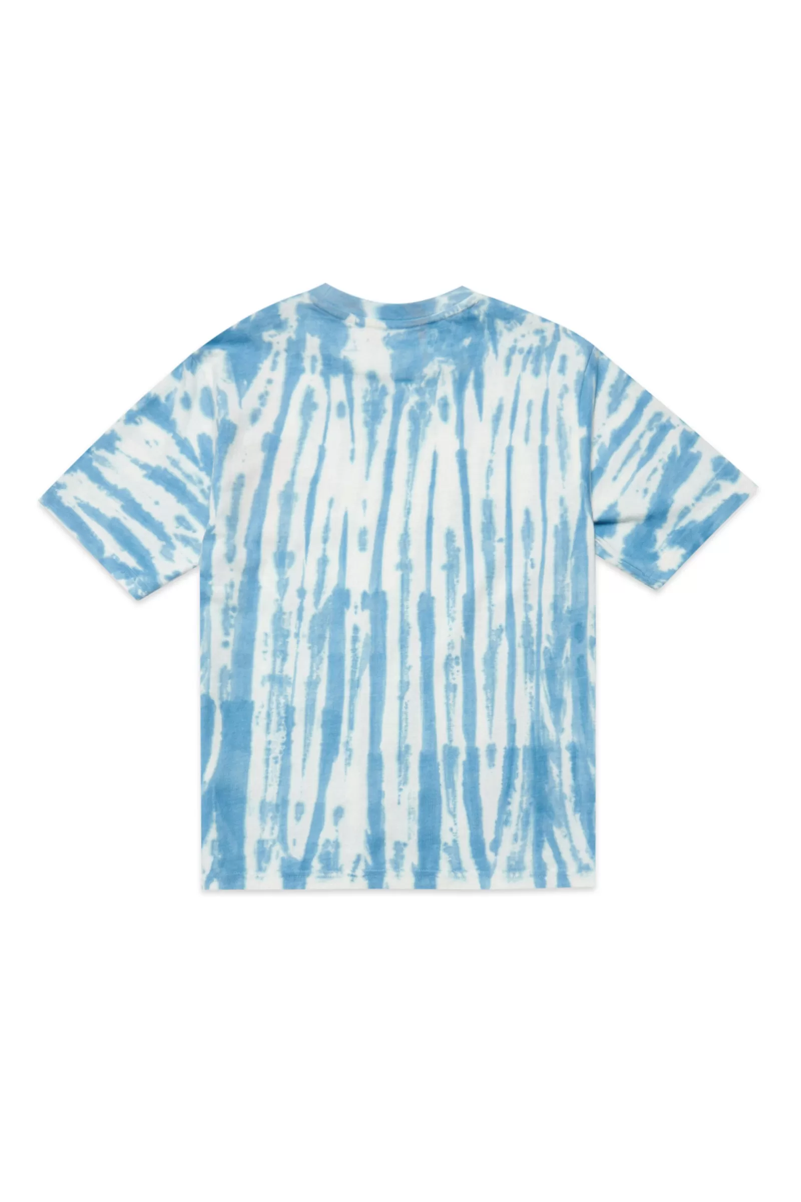 T-Shirt<DIESEL T-Shirt In Jersey Con Effetto Tie Dye Blu Blu Crespo