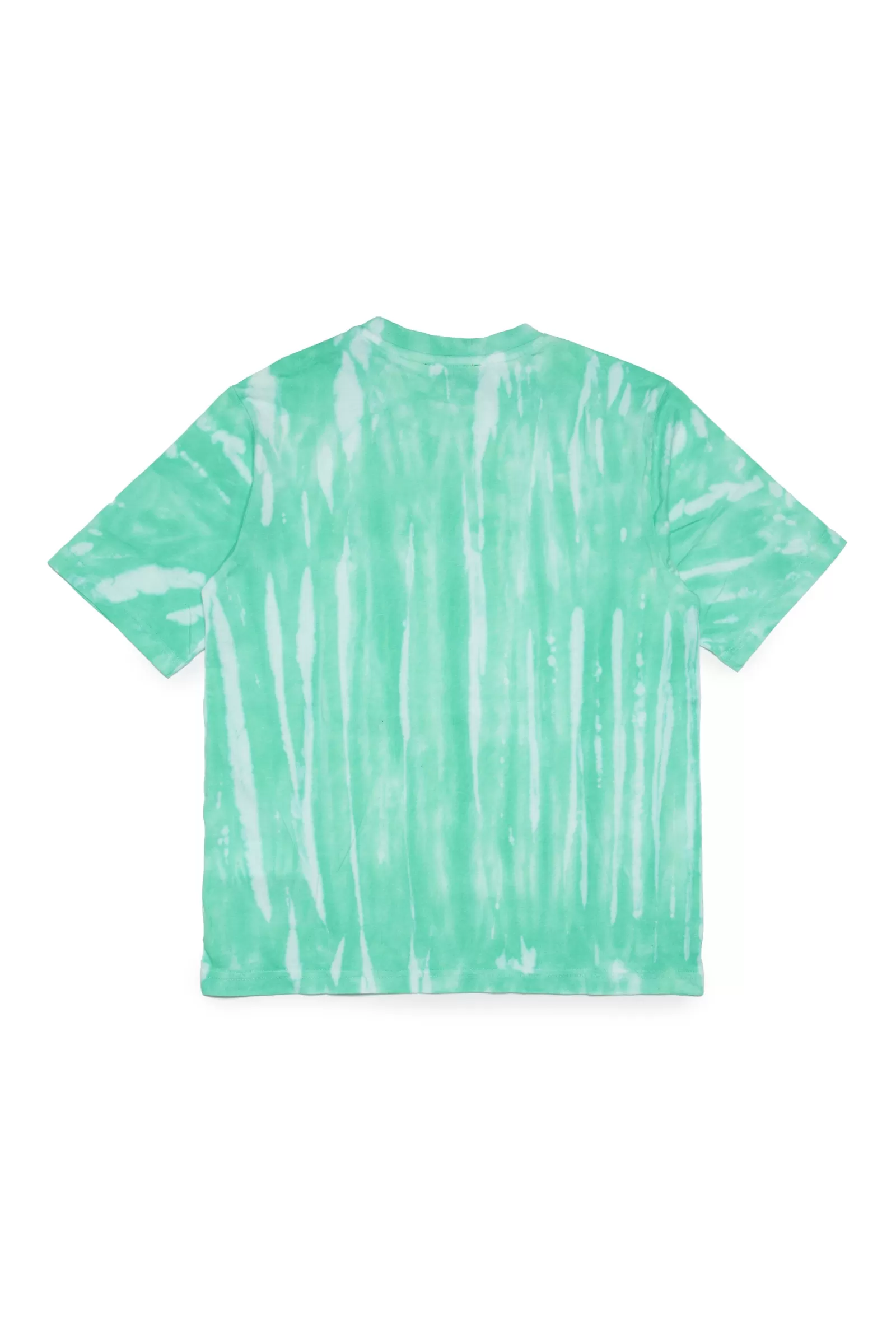 T-Shirt<DIESEL T-Shirt In Jersey Con Effetto Tie Dye Verde Verde Katydid