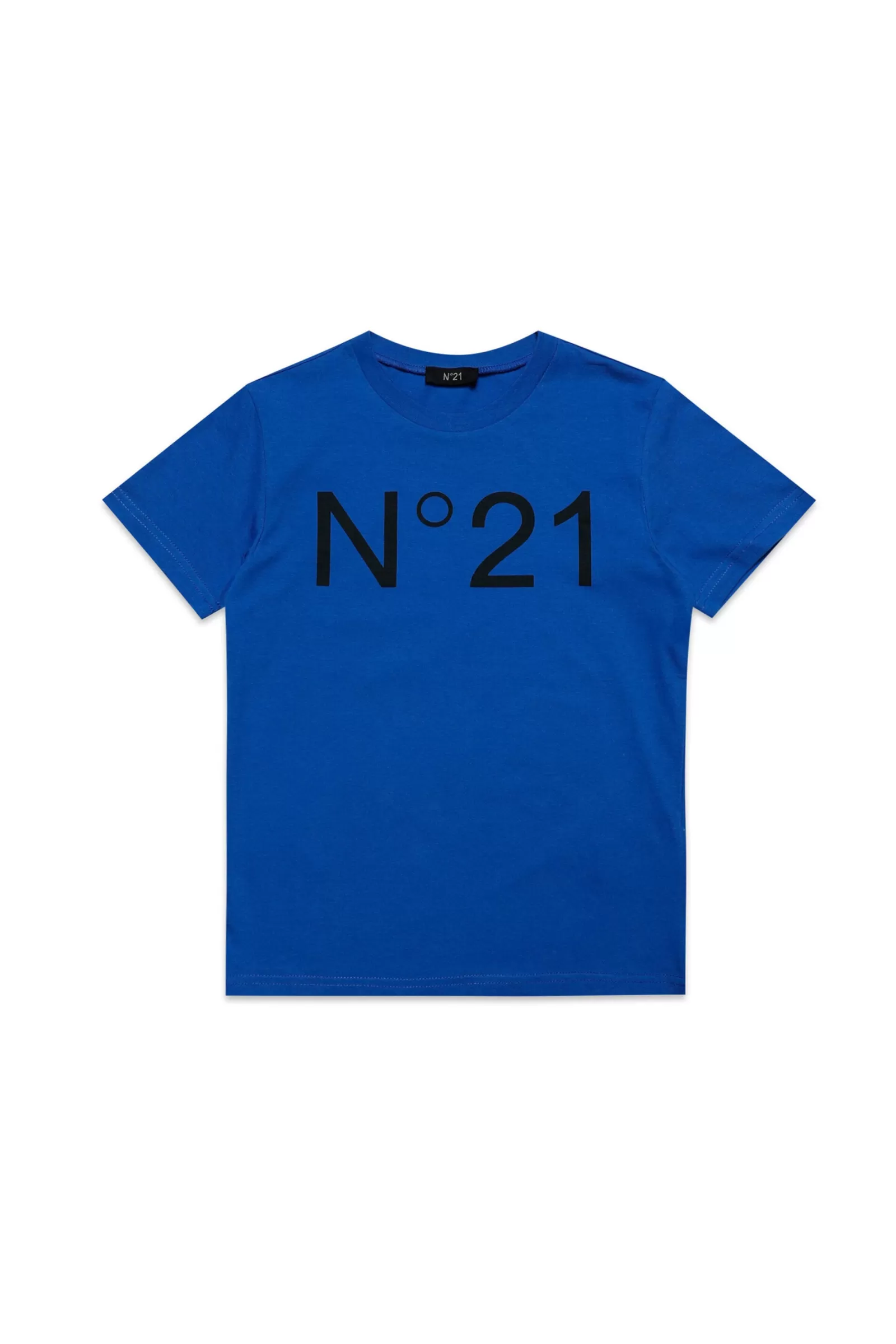 T-Shirt<N°21 T-Shirt In Jersey Con Logo Blu Brillante