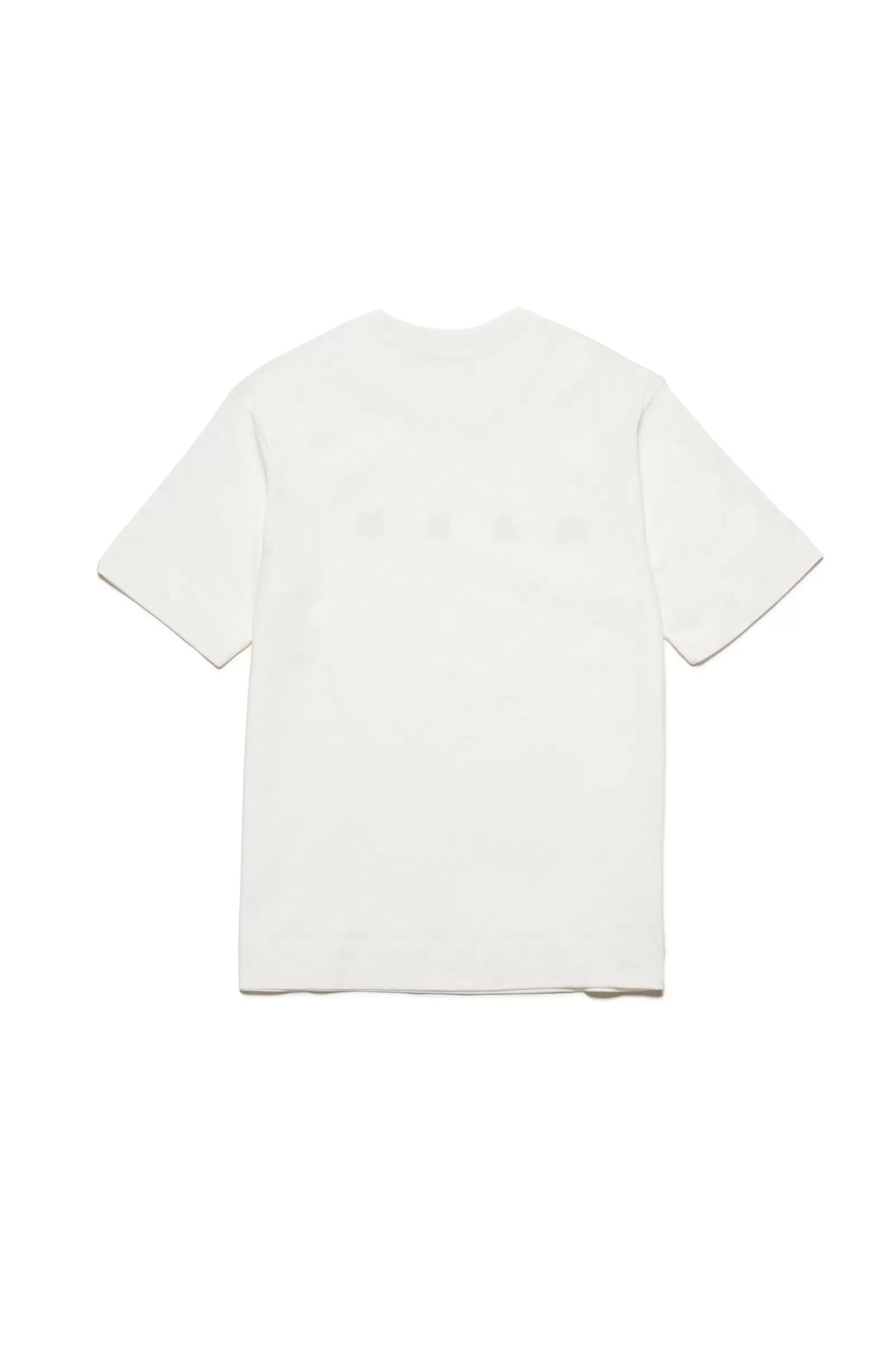 T-Shirt<MARNI T-Shirt In Jersey Con Logo Bianco Sporco