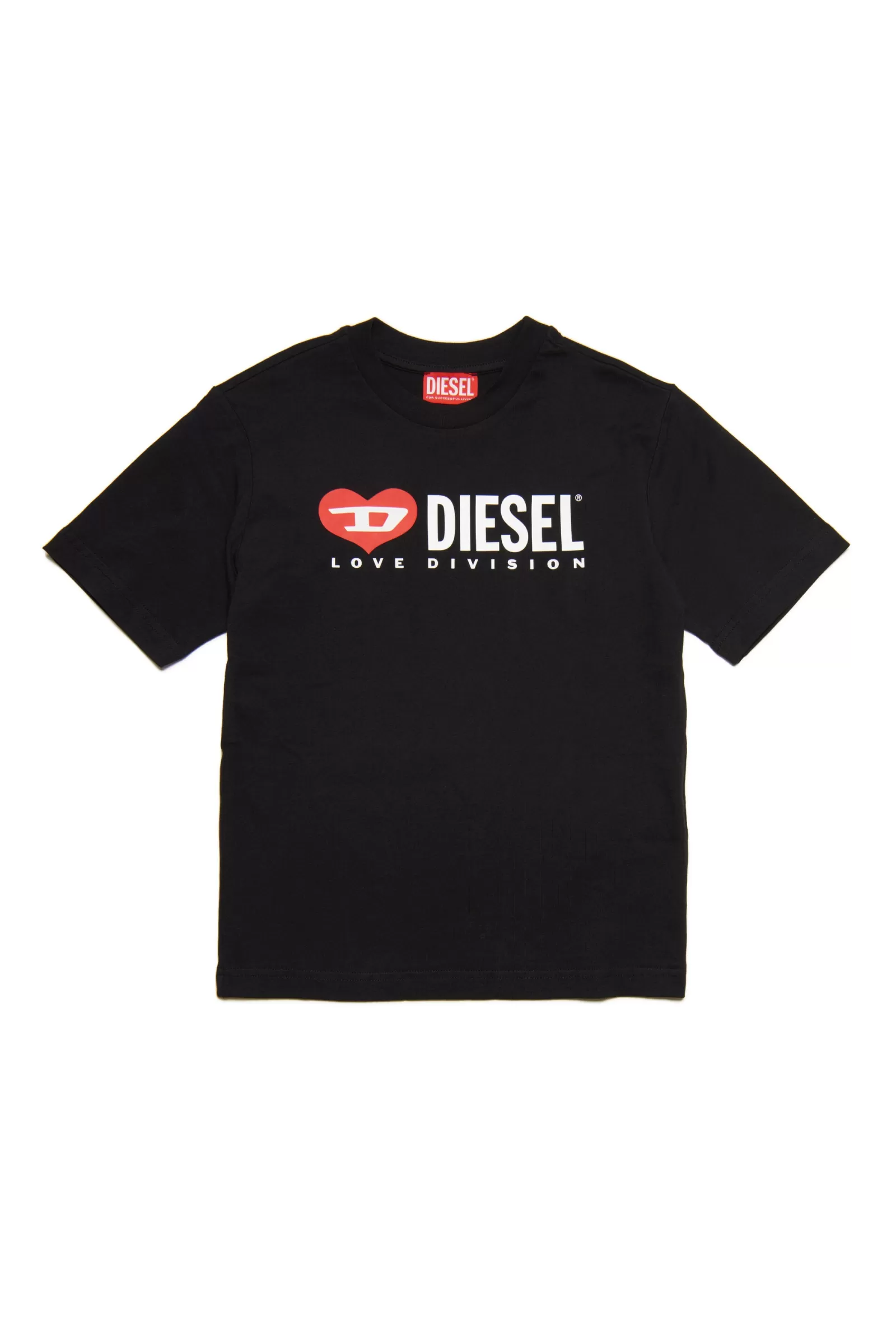 T-Shirt<DIESEL T-Shirt Nera In Jersey Con Logo  Nero