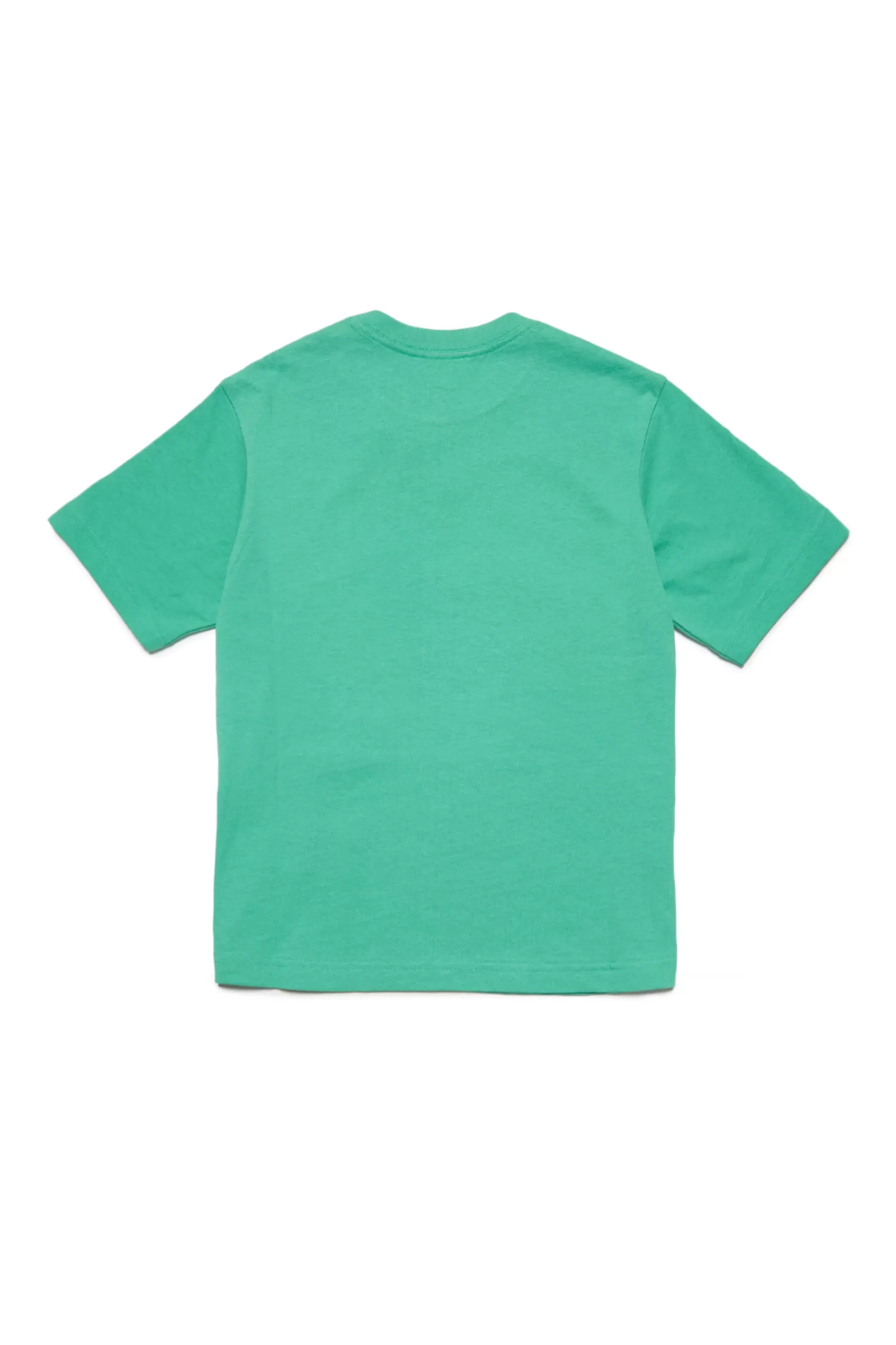 T-Shirt<DIESEL T-Shirt Over Verde In Cotone Con Stampa Verde Katydid