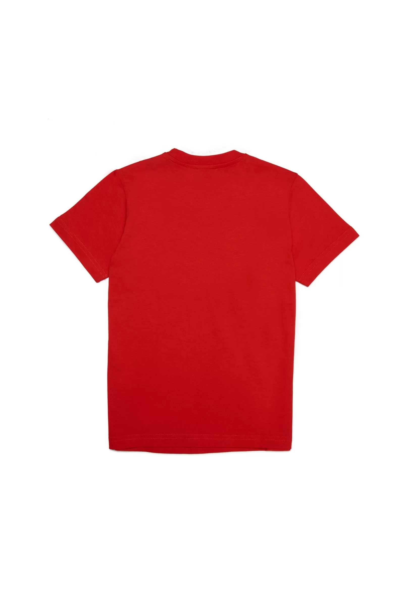 T-Shirt<DIESEL T-Shirt Rossa In Jersey Rosso Garofano