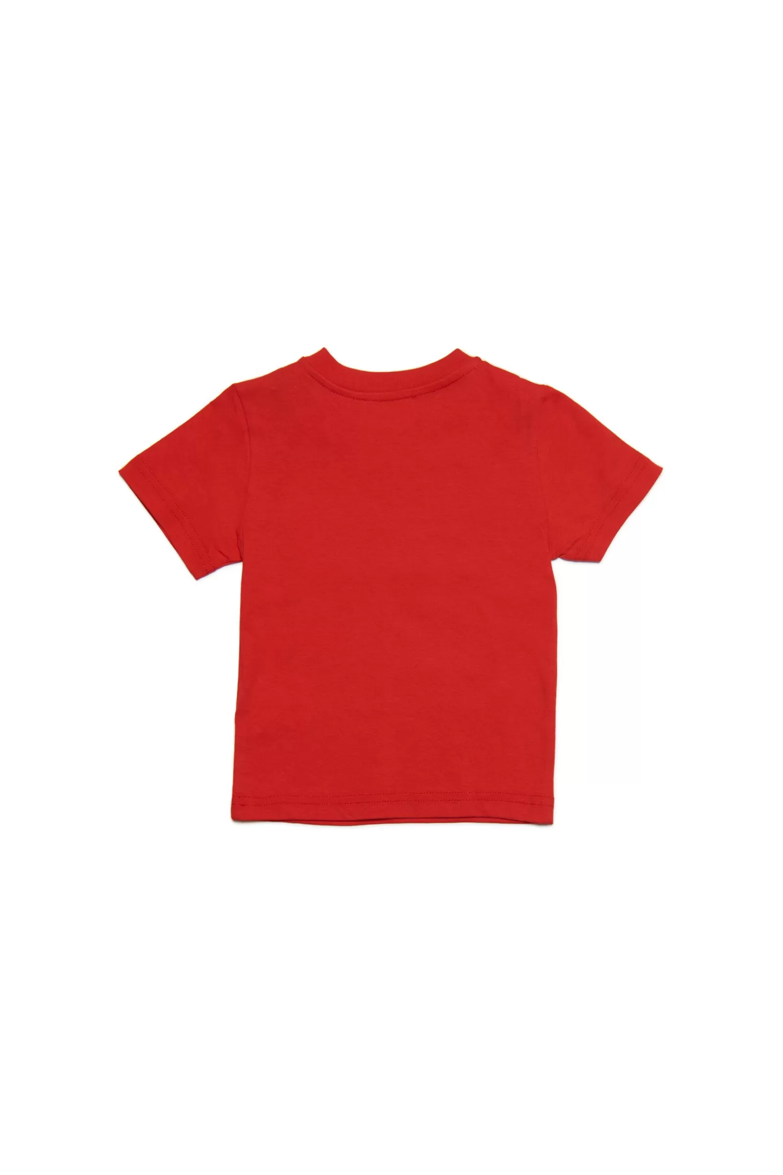 T-Shirt<DIESEL T-Shirt Rossa In Jersey Con Logo Extra-Large Rosso Garofano