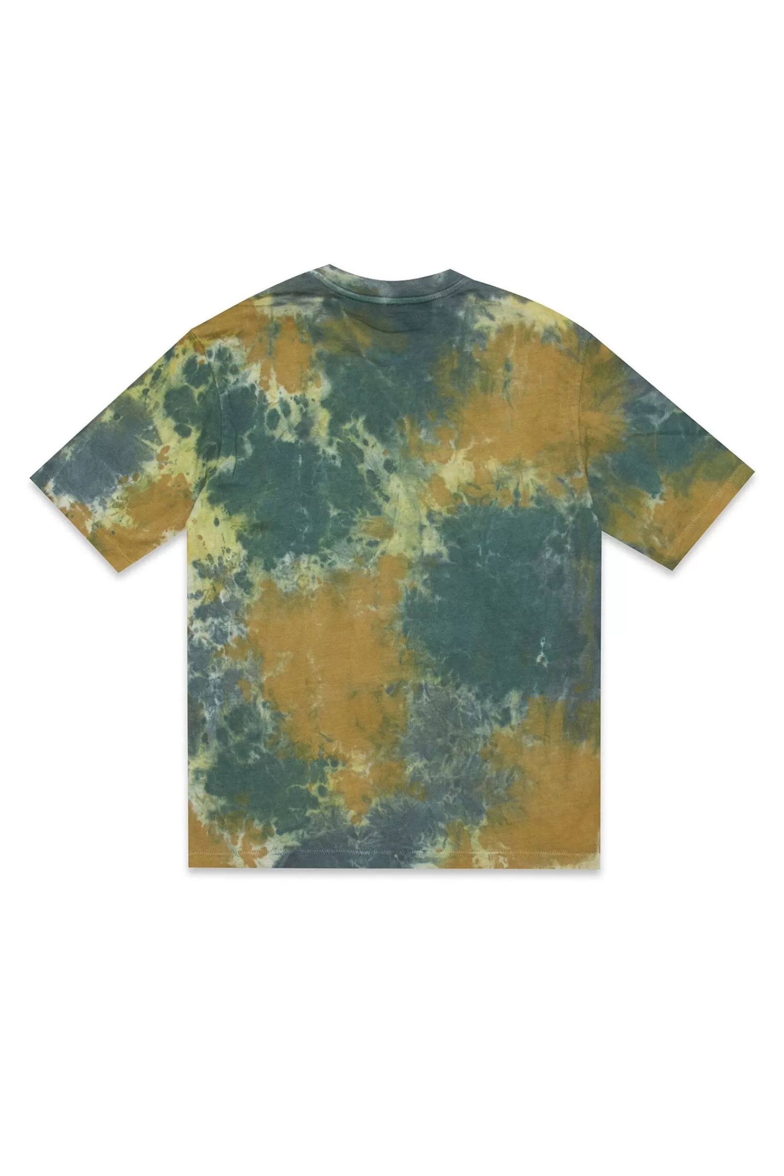 T-Shirt<MARNI T-Shirt Verde Effetto Tie-Dye Con Logo Verde Oliva