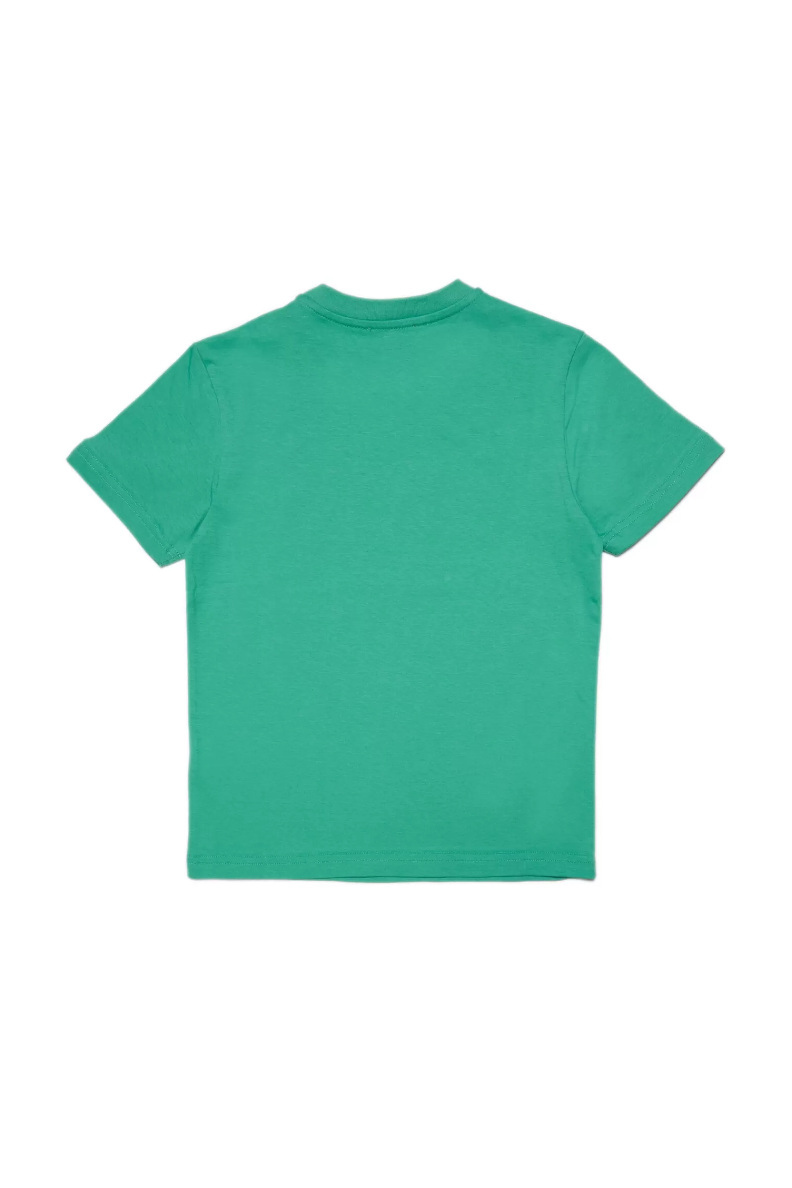 T-Shirt<DIESEL T-Shirt Verde In Jersey Con Logo Verde Katydid