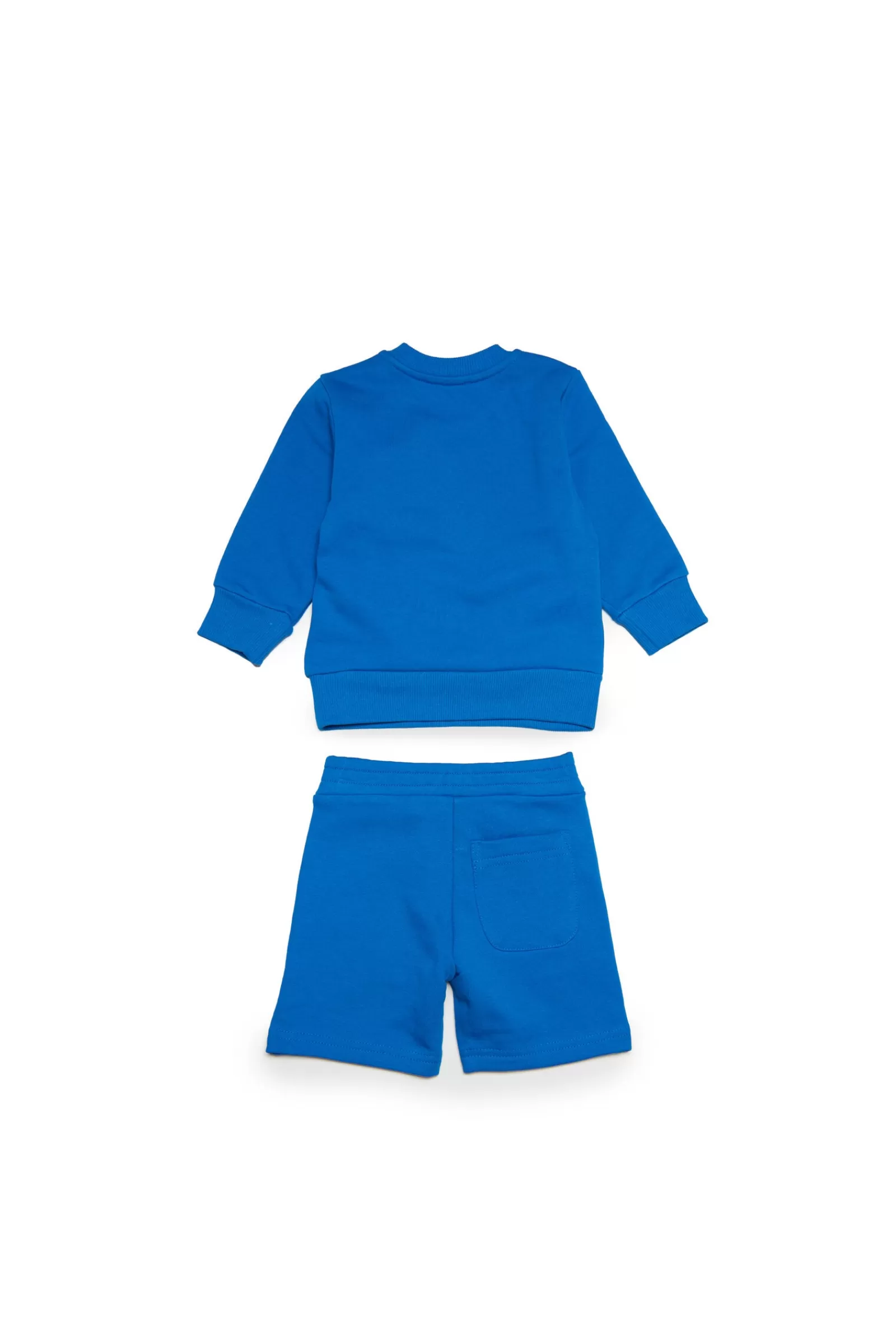 Tute E Baby Set<DIESEL Tuta Blu In Felpa Con Logo In Versione  Blu Principessa