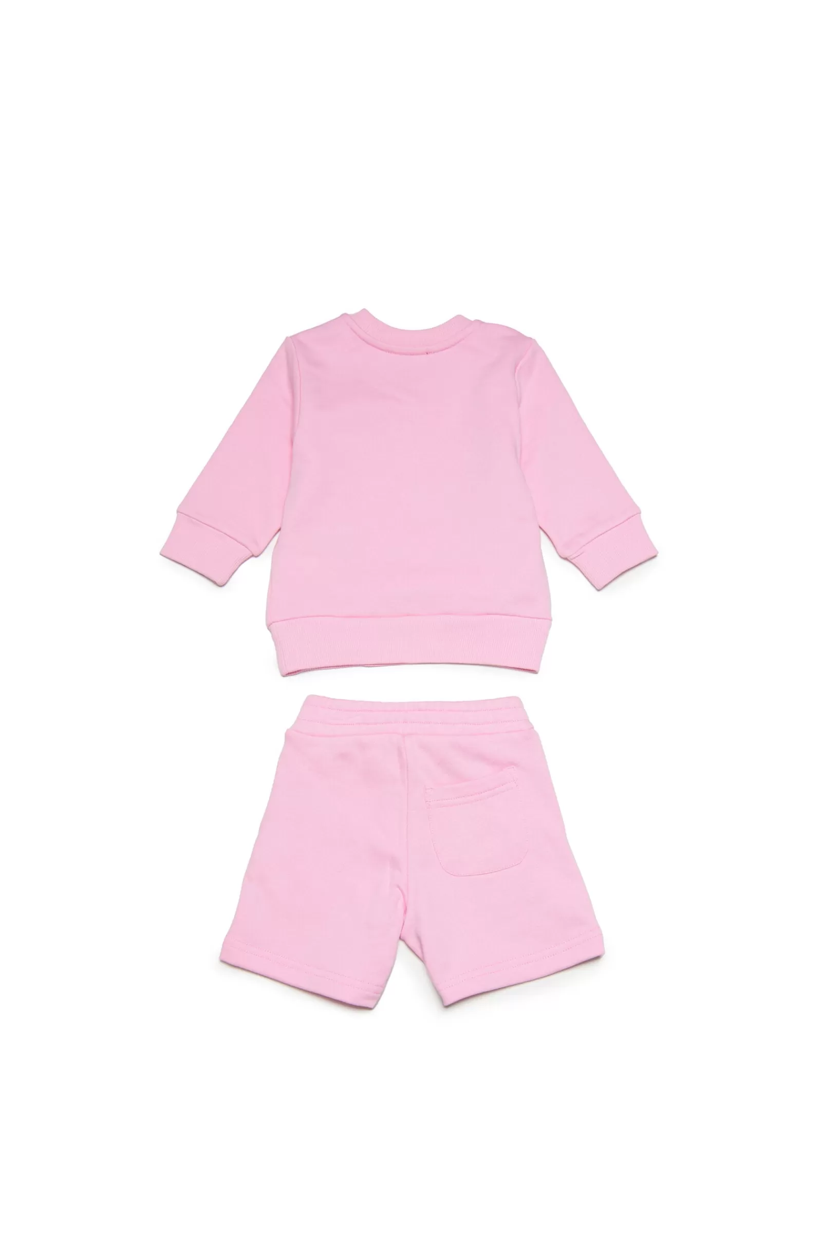 Tute E Baby Set<DIESEL Tuta In Felpa Con Logo In Versione  Rosa Pastello