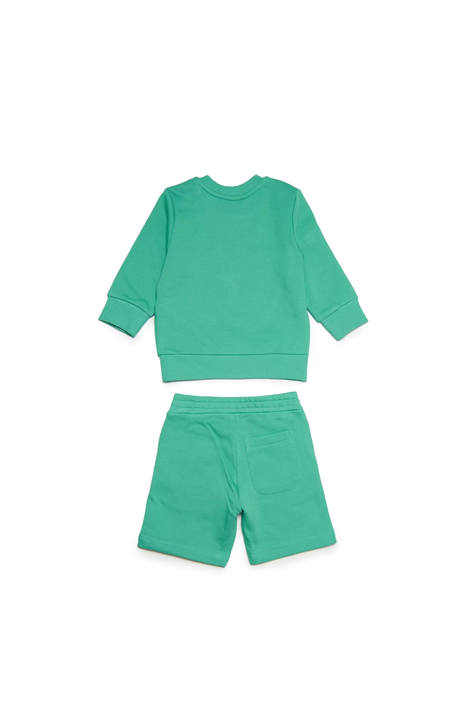 Tute E Baby Set<DIESEL Tuta Verde In Felpa Con Logo In Versione  Verde Katydid